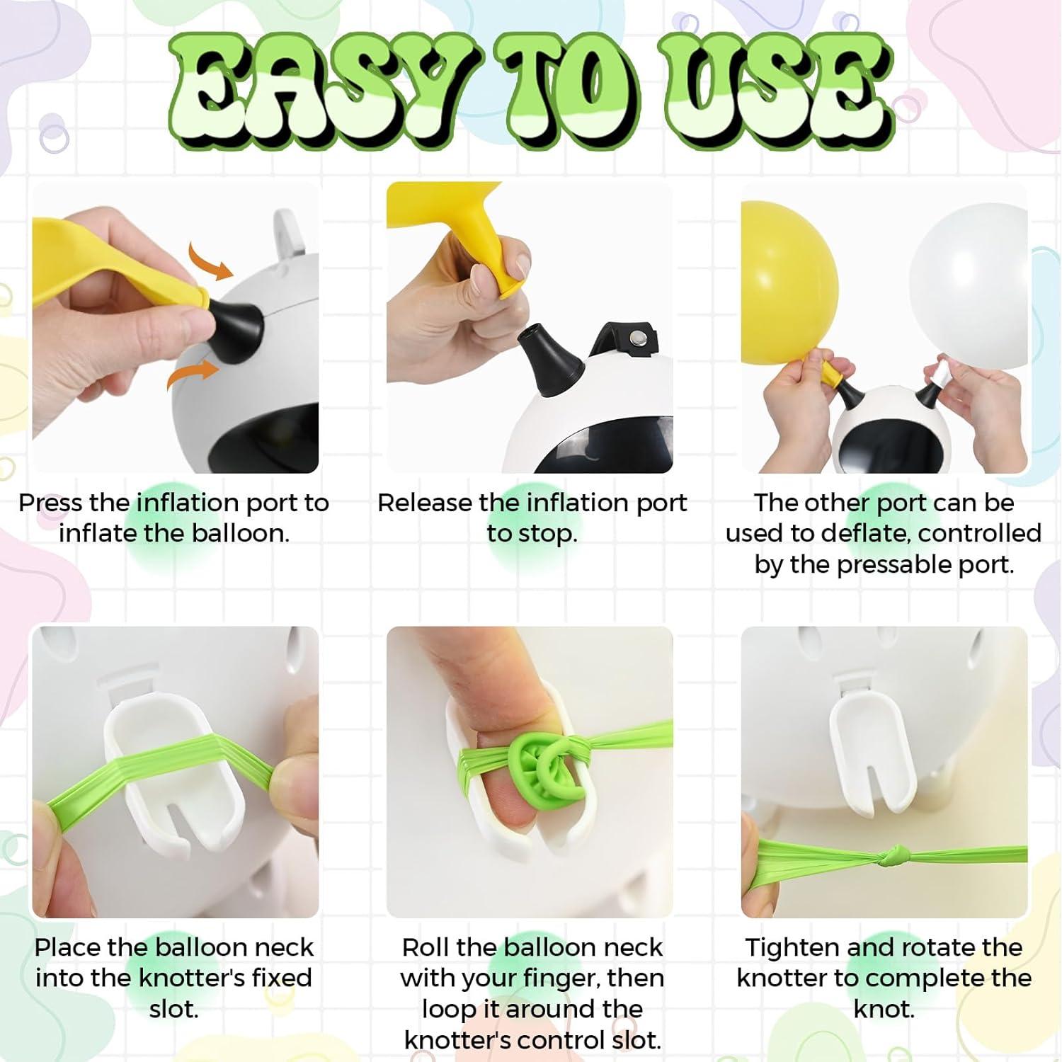 Bomba de Globo Eléctrica Togvu 600W Portátil con 2 Boquillas