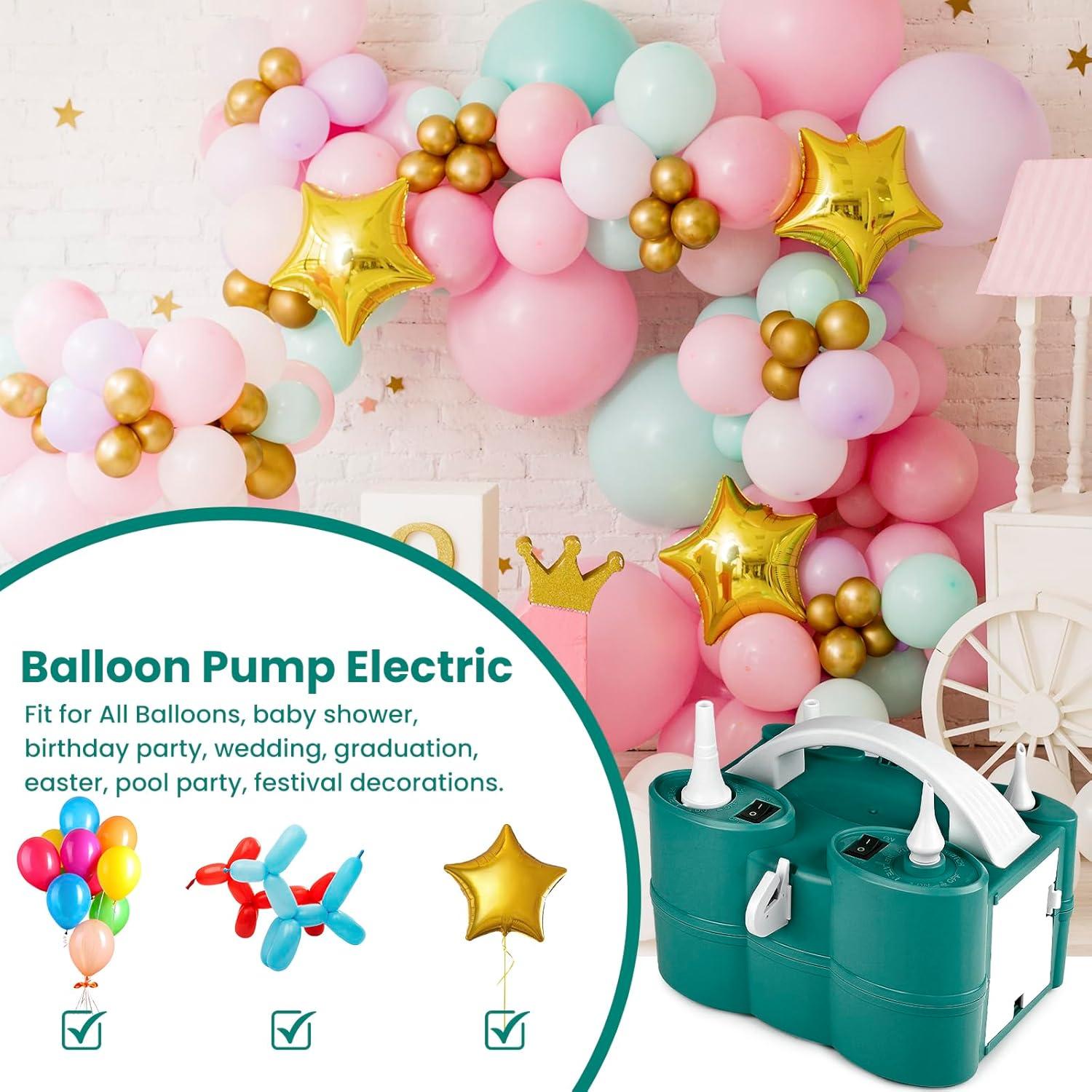 Bomba de Aire Eléctrica 3-en-1 Hoolicute para Inflables y Globos