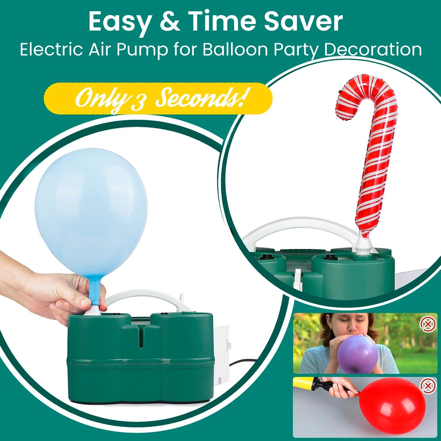 Bomba de Aire Eléctrica 3-en-1 Hoolicute para Inflables y Globos