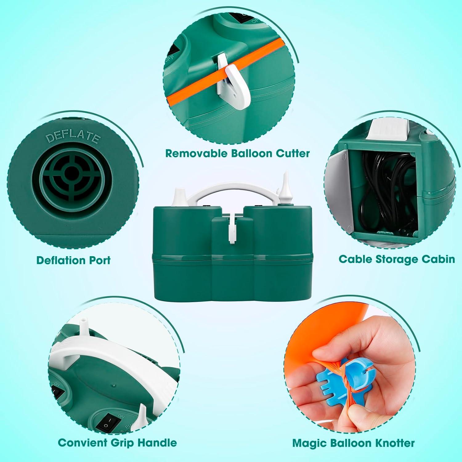 Bomba de Aire Eléctrica 3-en-1 Hoolicute para Inflables y Globos