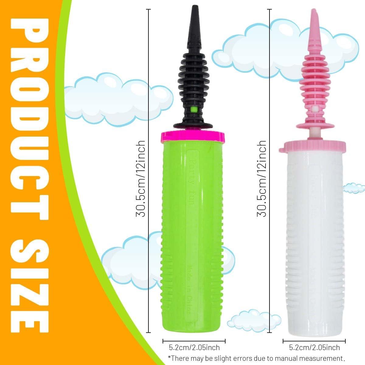 Bomba de Globo Manual Doble Acción ZHUYING DaQiTong Rosa