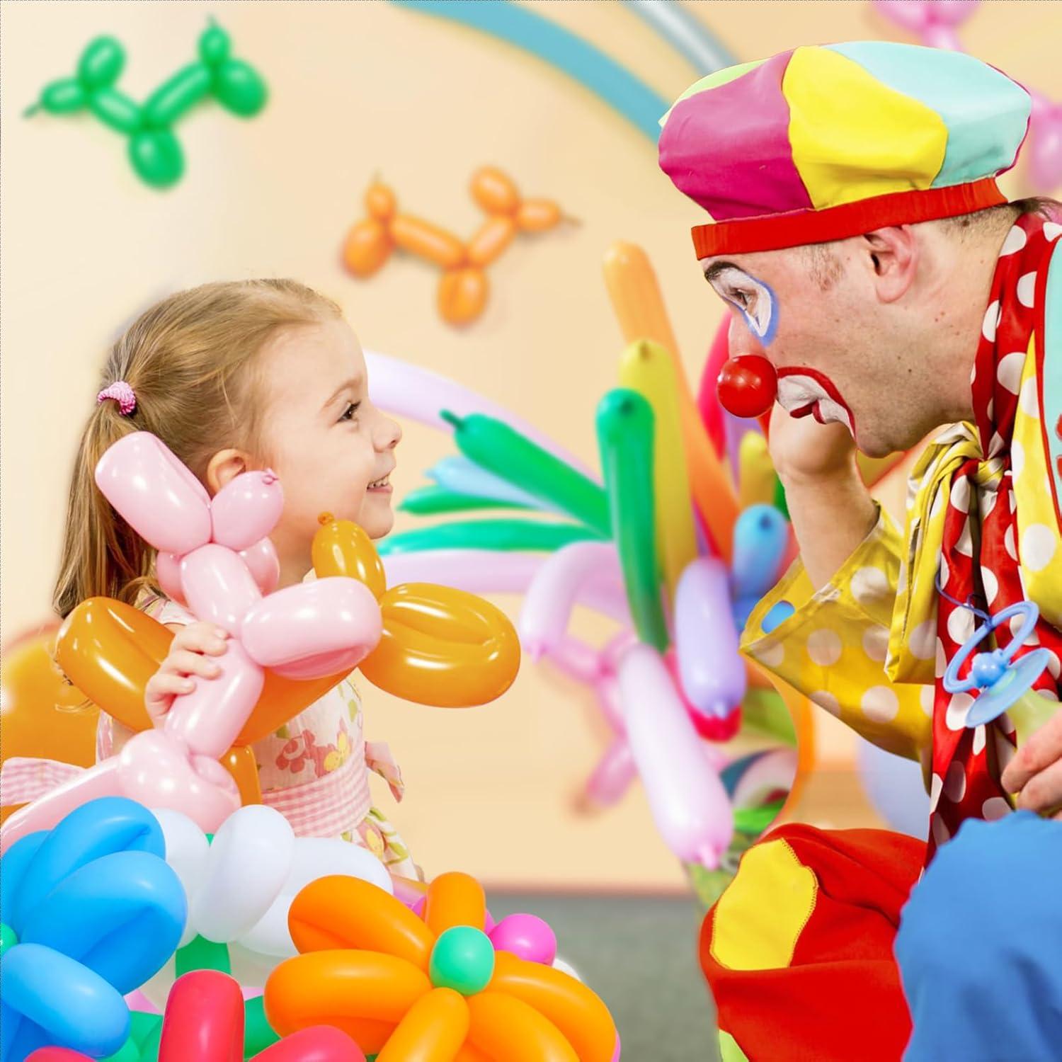 Kit de 100 Globos 260Q Arcoíris con Bomba - Apipi