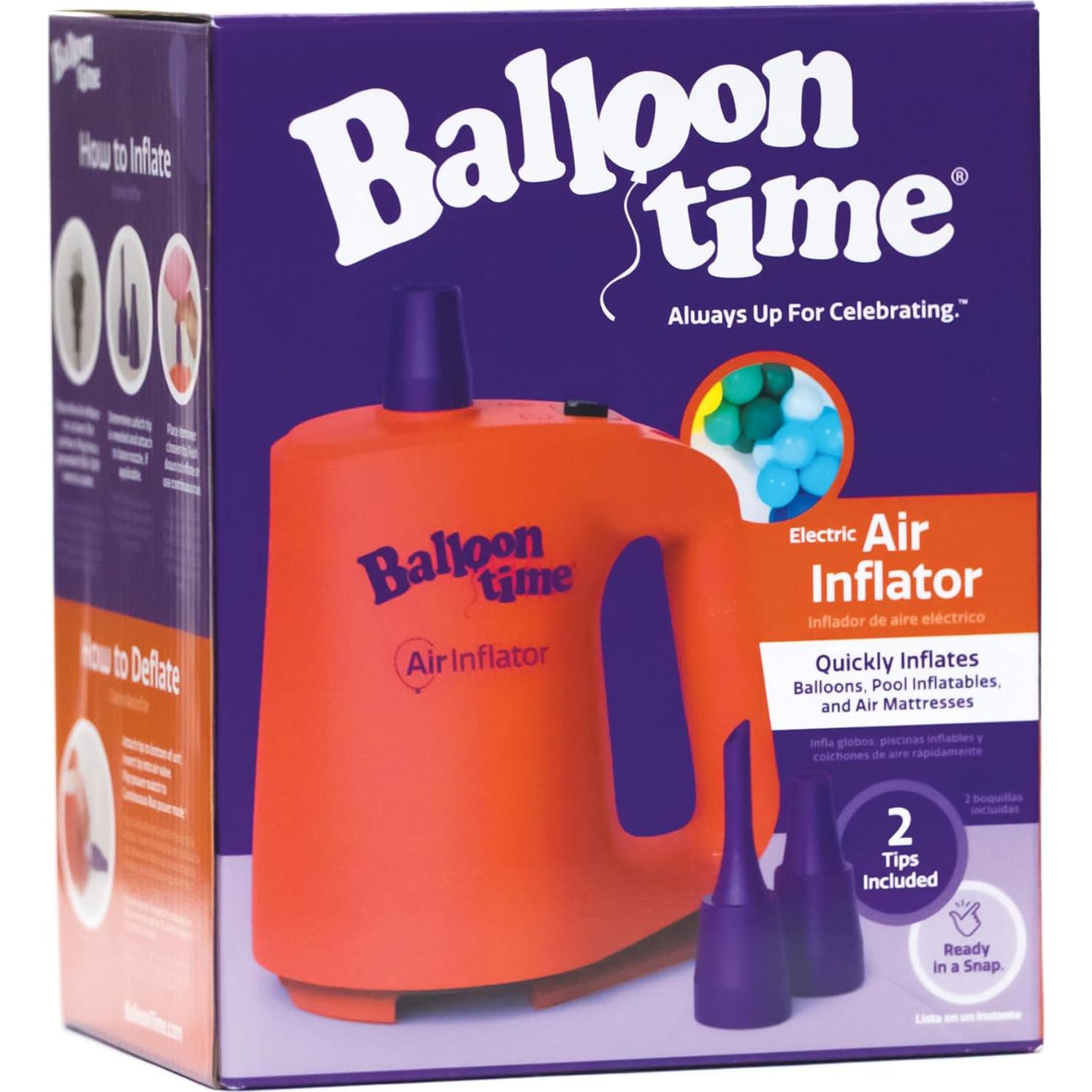 Inflador Eléctrico Balloon Time - Bomba de Aire Portátil 0.68 kg
