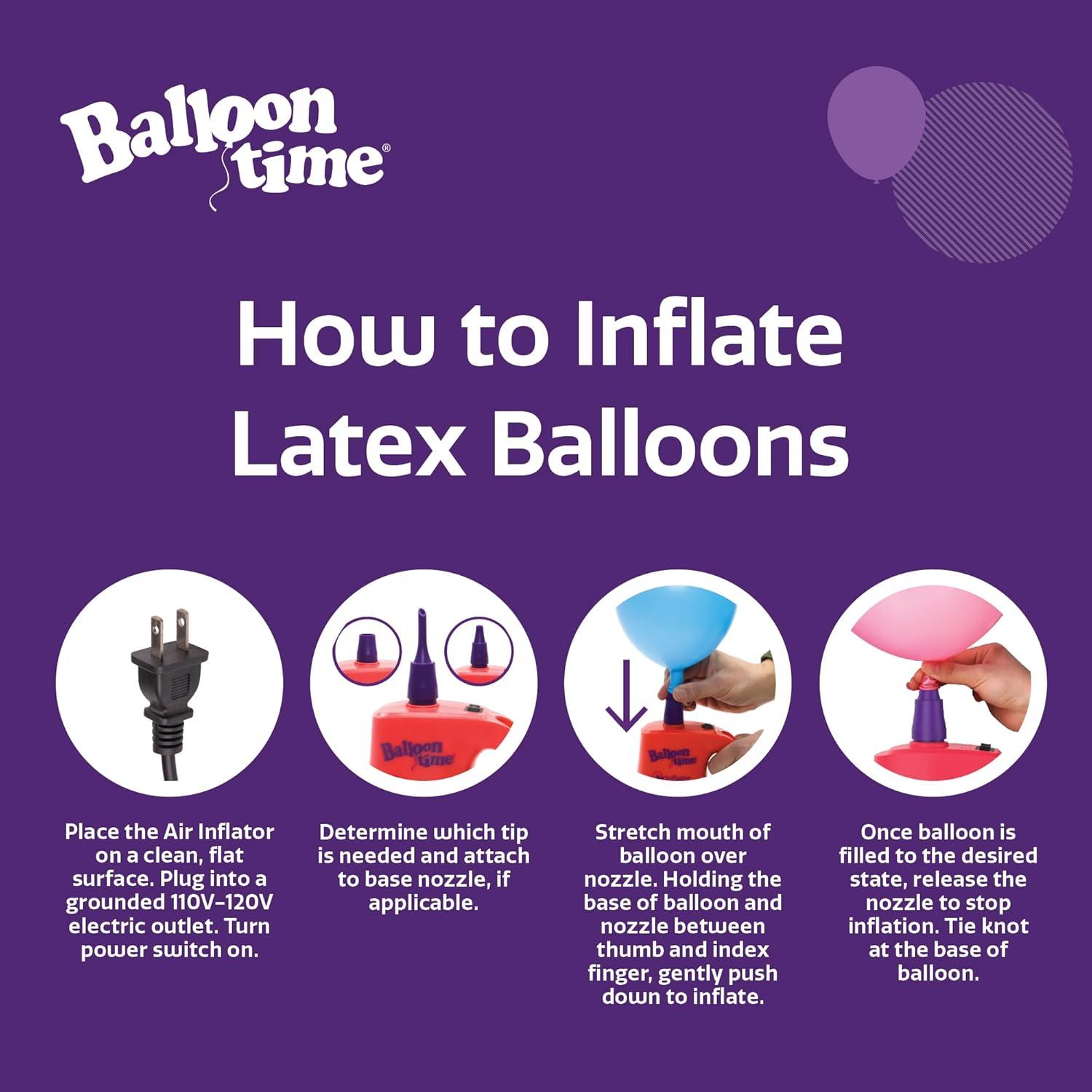 Inflador Eléctrico Balloon Time - Bomba de Aire Portátil 0.68 kg