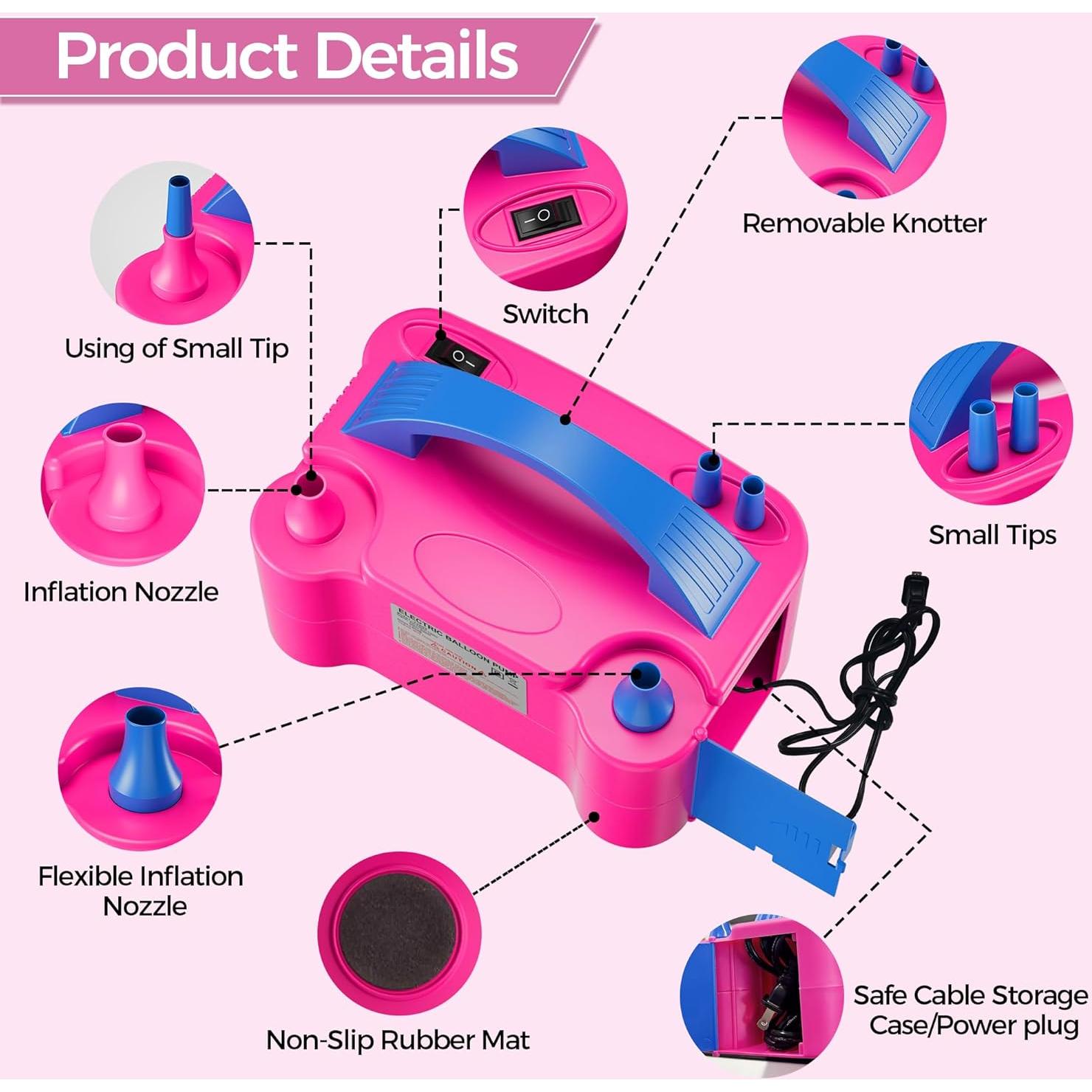 Bomba de Aire Eléctrica DECOCKRAT DEC-PUMP Doble Boquilla 600W