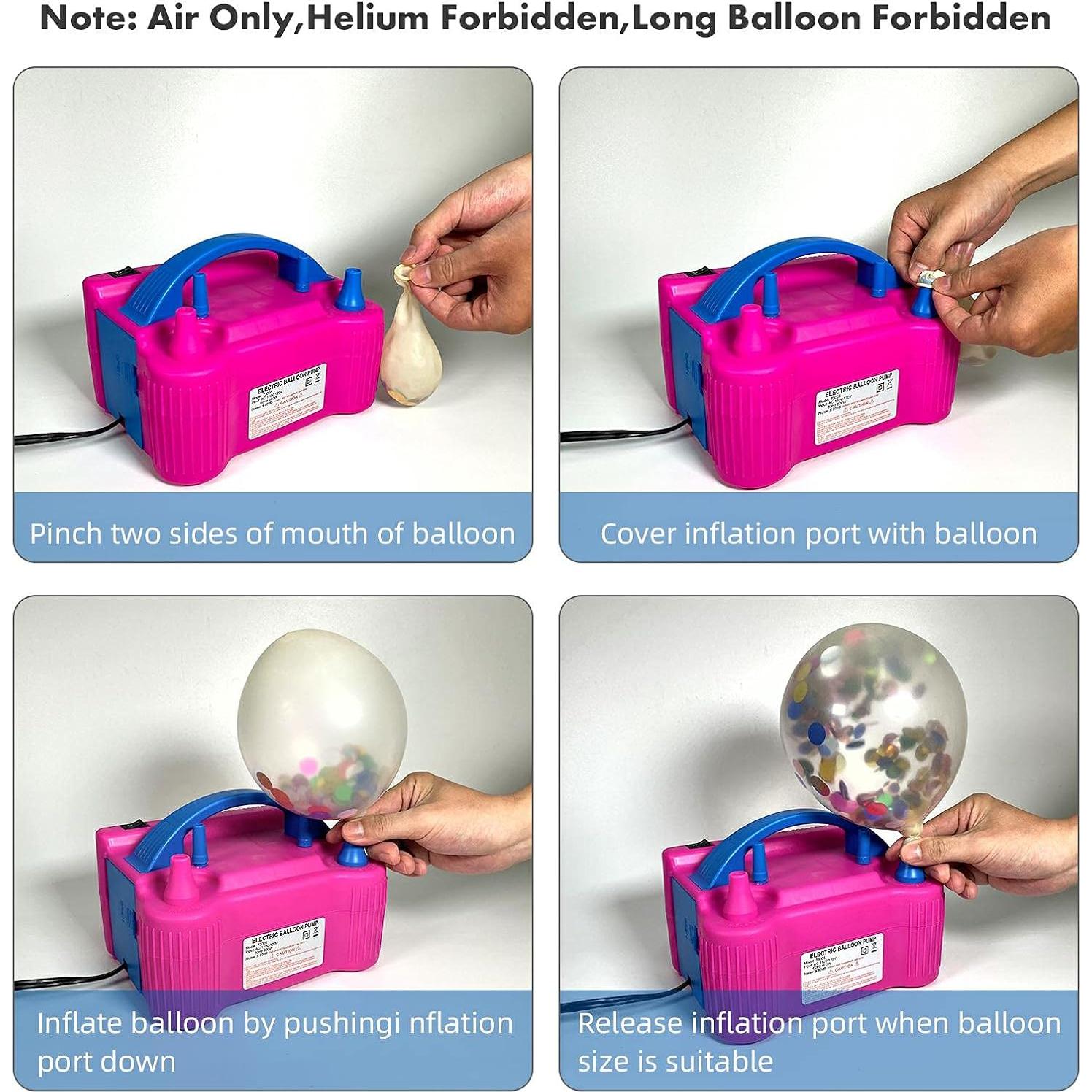 Bomba de globo eléctrica portátil XBllcyiv 300W 110V