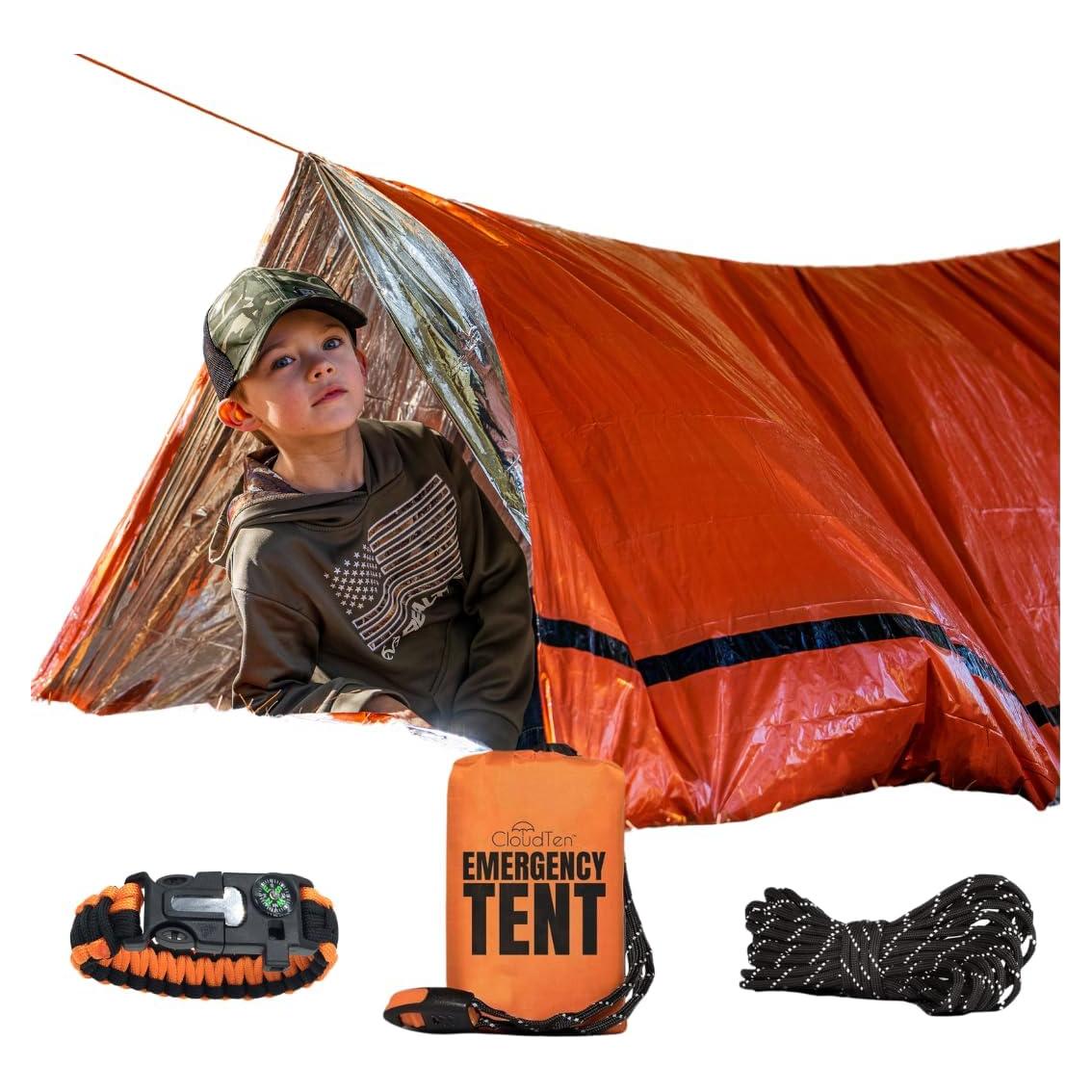 Tienda de Emergencia CloudTen para 2 Personas - Naranja