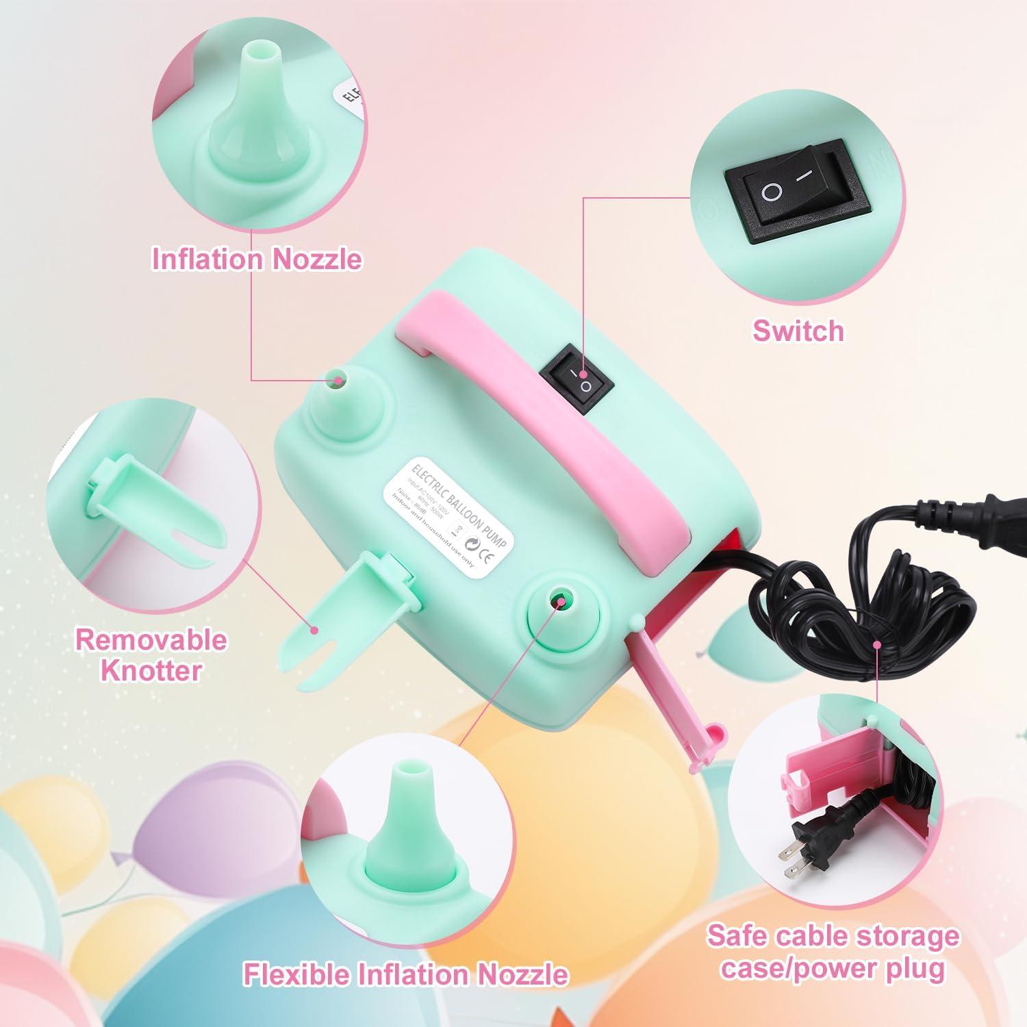 Bomba de Globo Eléctrica QIPUMP Q523 110V 500W Doble Boquilla