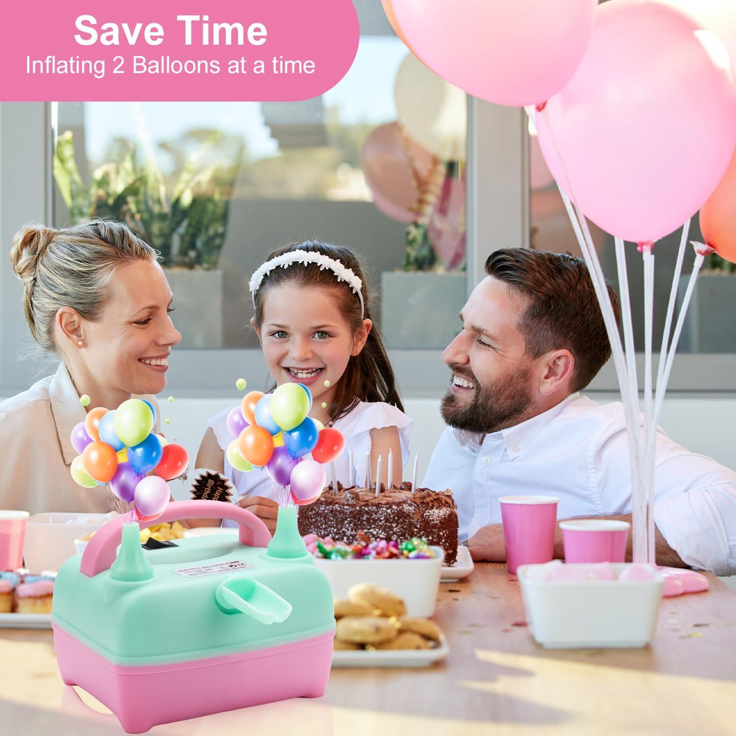 Bomba de Globo Eléctrica QIPUMP Q523 110V 500W Doble Boquilla