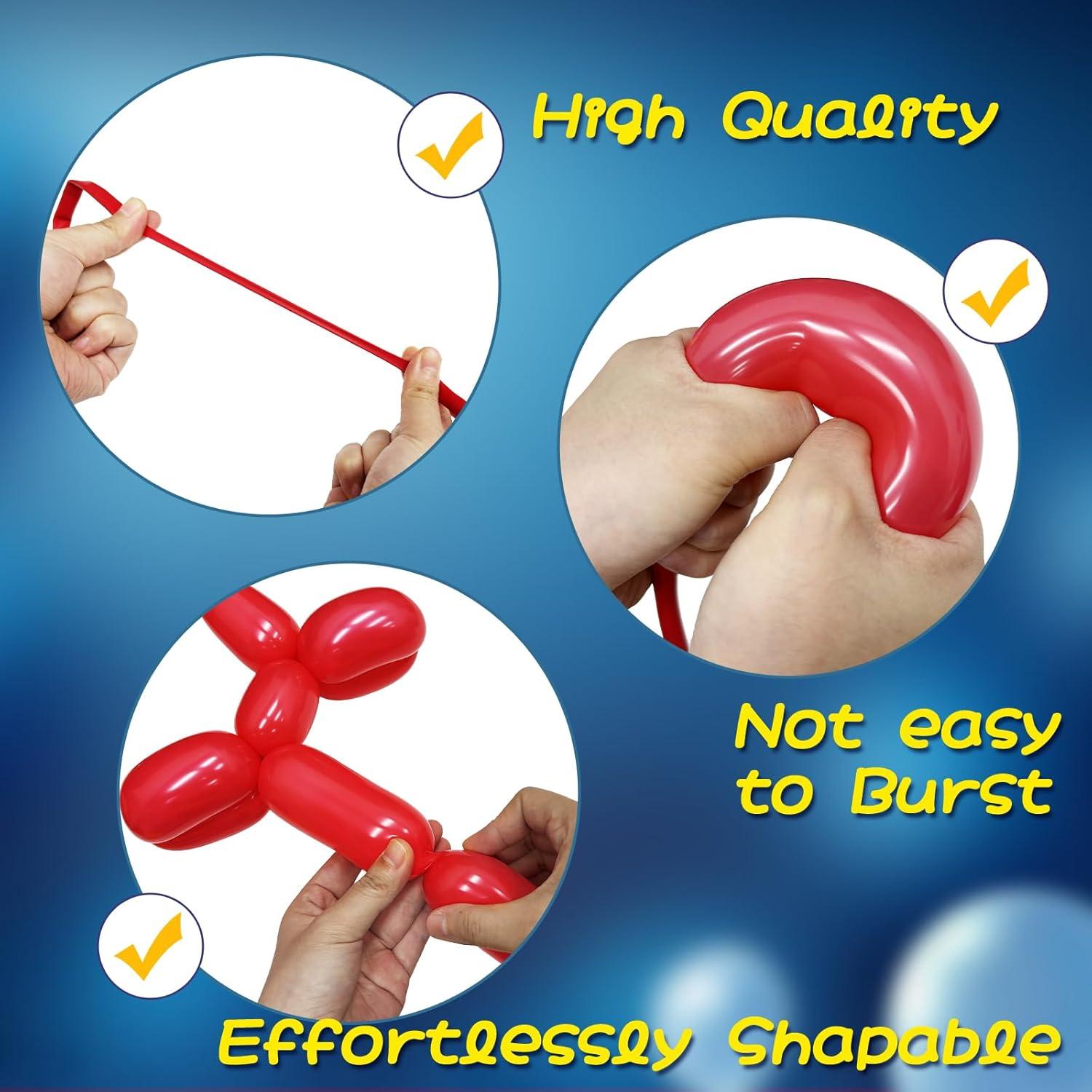 Kit de Globos AJOYEGG para Torcido de Animales con Bomba