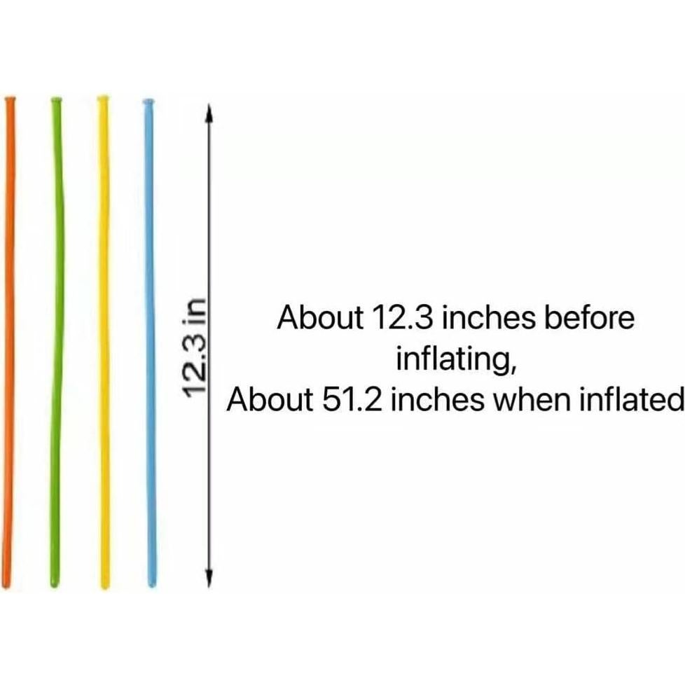 200 Globos de Láttex 260Q U_star - Colores Asortidos para Fiesta