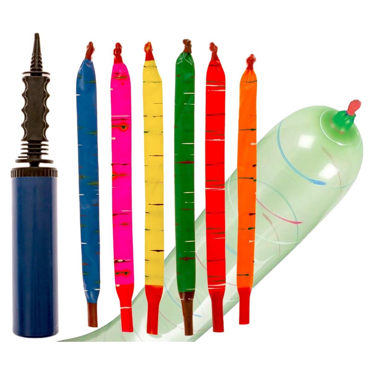 Cohetes de Globo Voladores IMPRESA - Paquete 100 Juguetes 101.6 cm