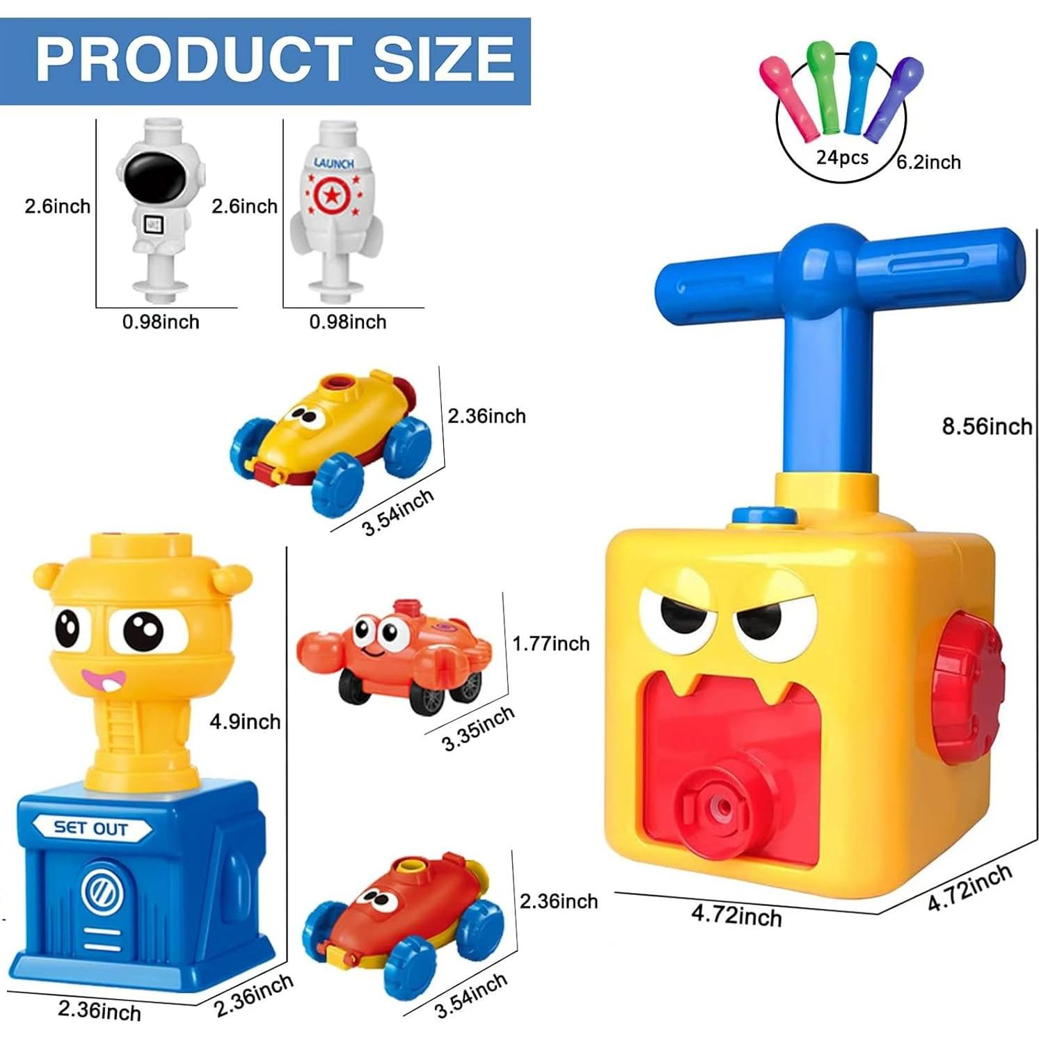 Juego de Coches de Globo ROISKJANPA con Bomba - Educativo