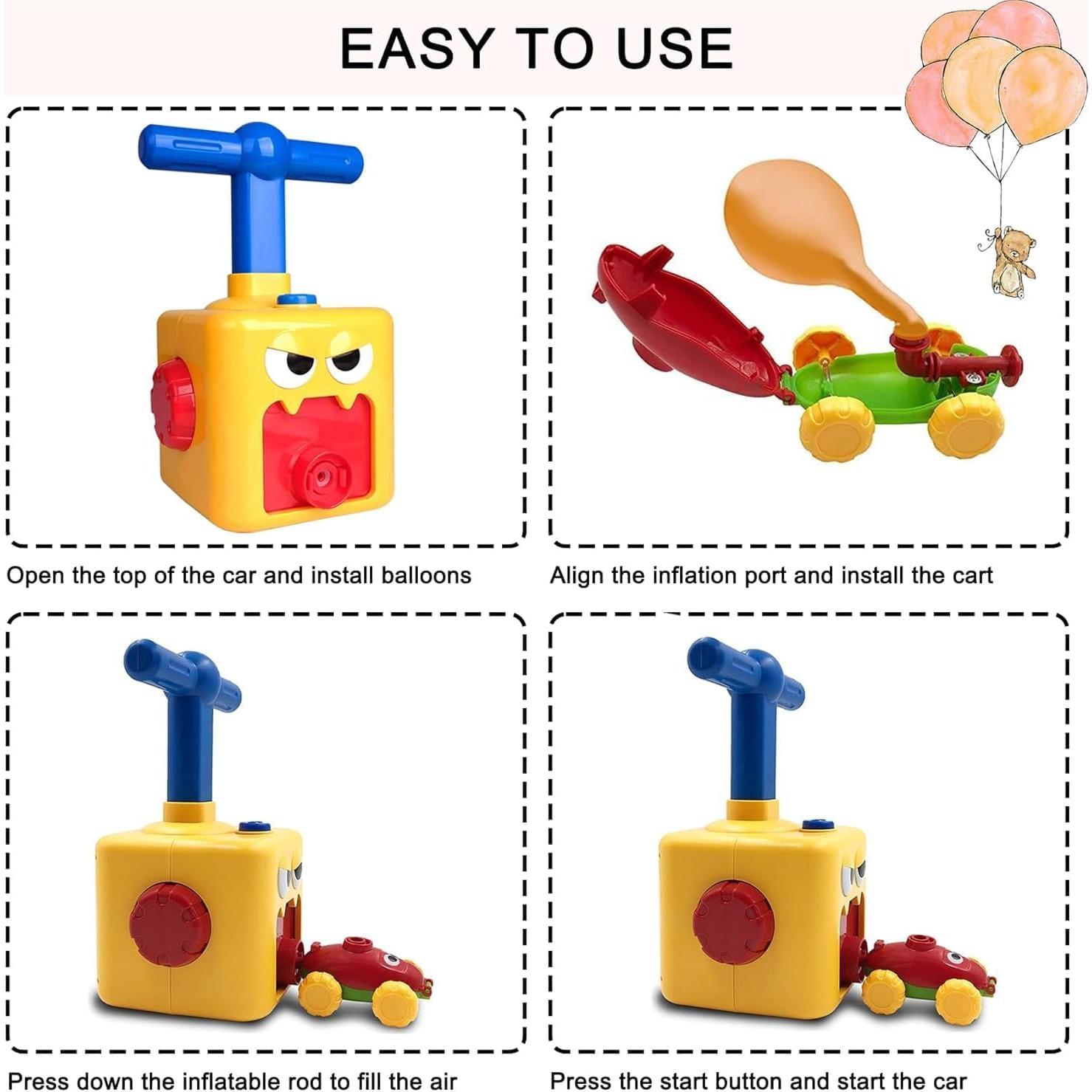 Juego de Coches de Globo ROISKJANPA con Bomba - Educativo