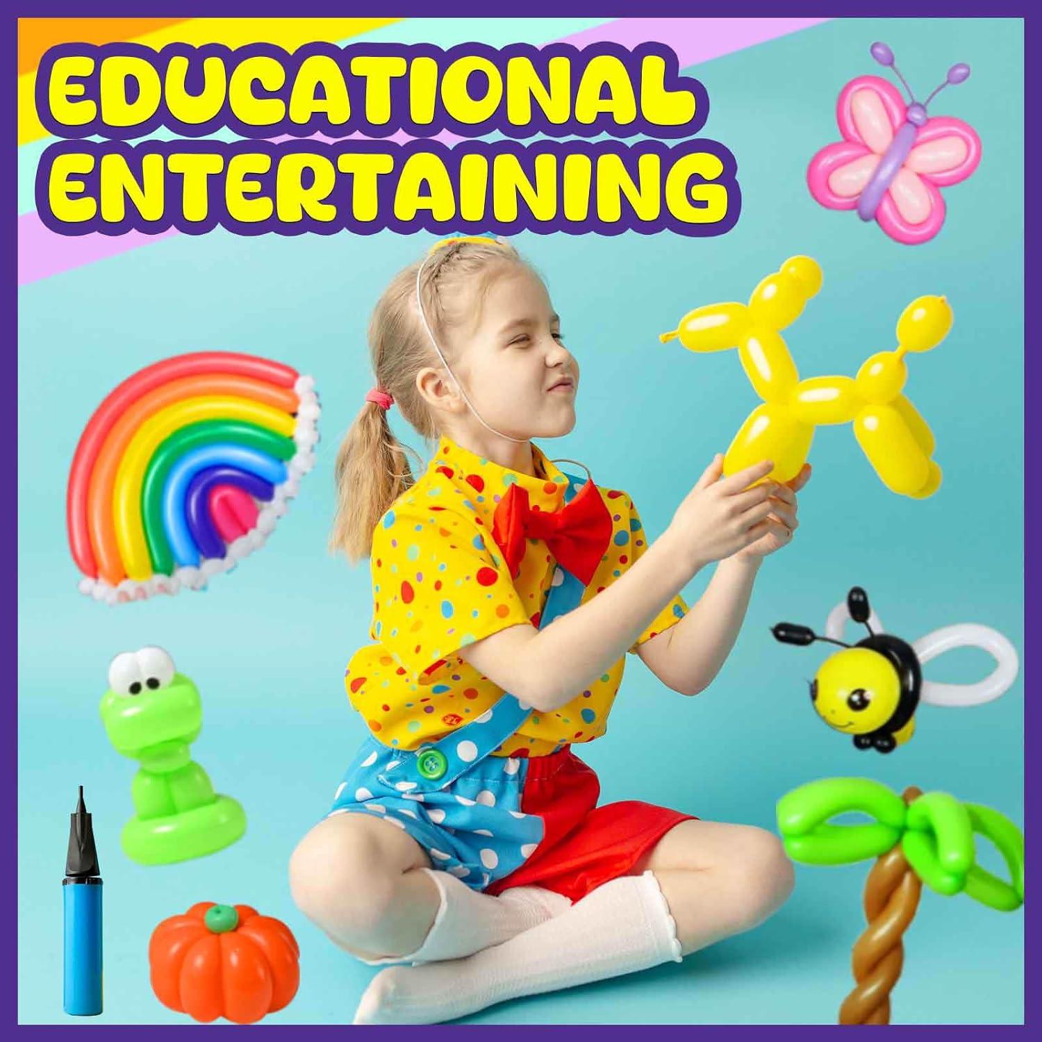 Kit de Globos de Animales 160PCS Baiyou con Bomba y Tutoriales