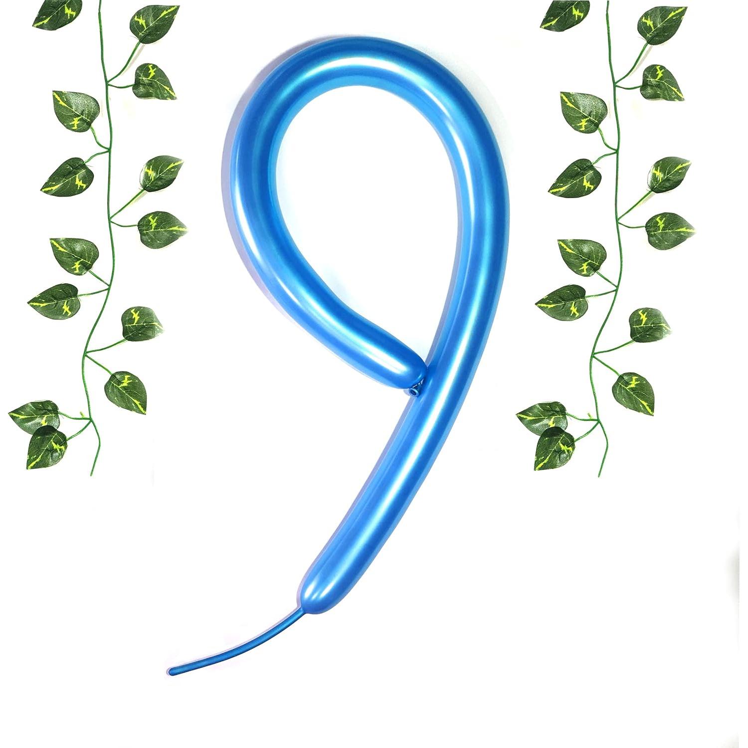 Kit de 100 globos largos metálicos 260 con bomba - LXZFCRG