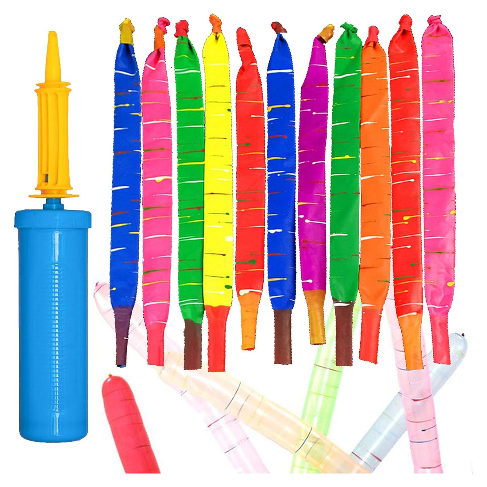 200 Globos Cohetes Carykon con Bomba - Decoración Fiesta