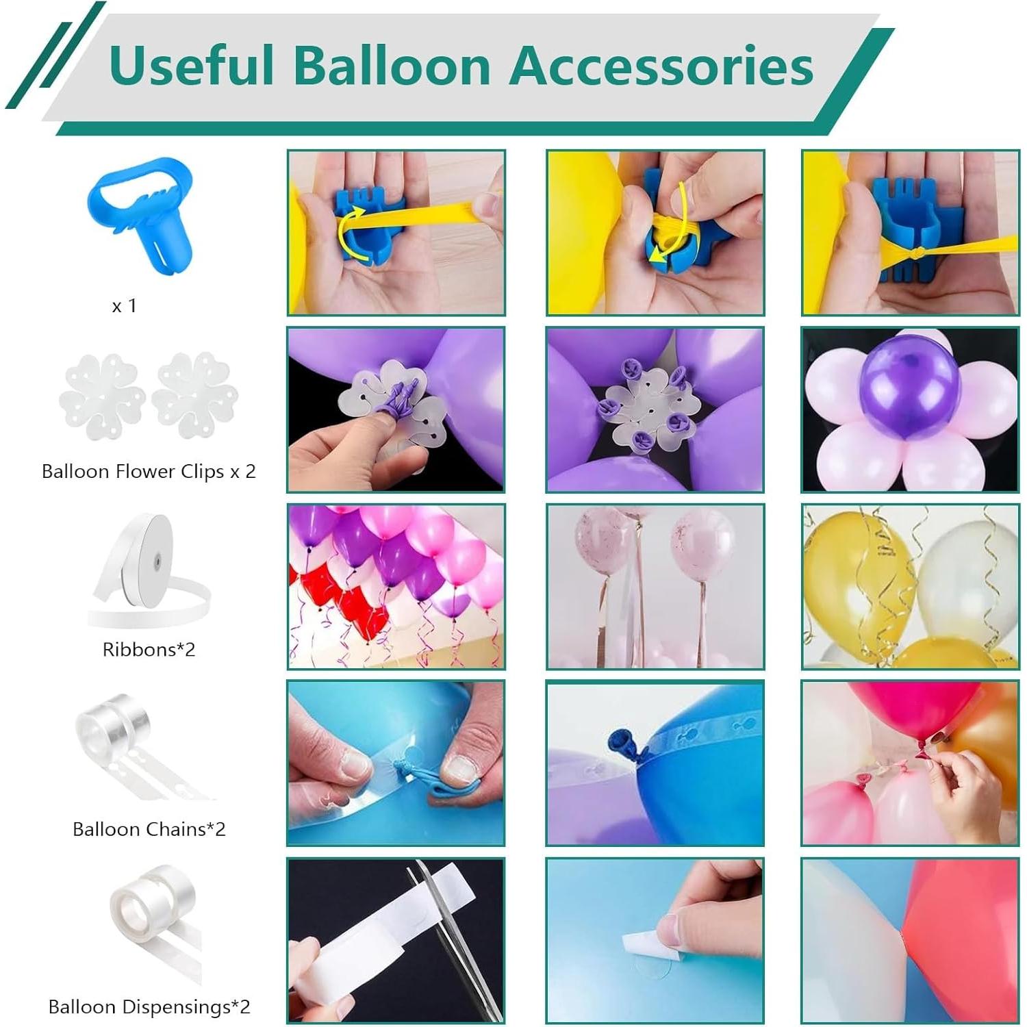 Bomba de Globo Eléctrica FunHot 3-en-1 Verde Blanco