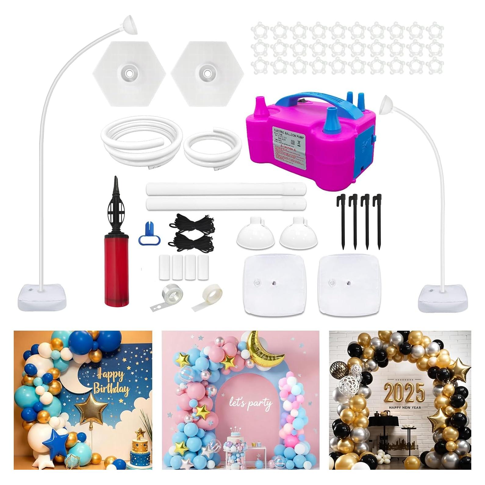 Kit de Arco de Globos CYAOOI con Bomba Eléctrica 2.5m y 1.5m