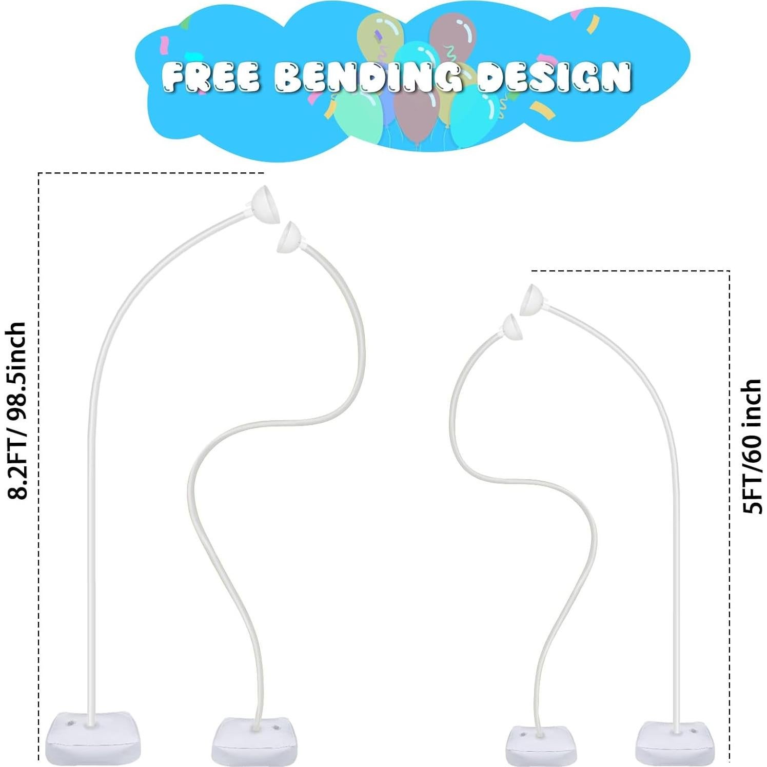 Kit de Arco de Globos CYAOOI con Bomba Eléctrica 2.5m y 1.5m