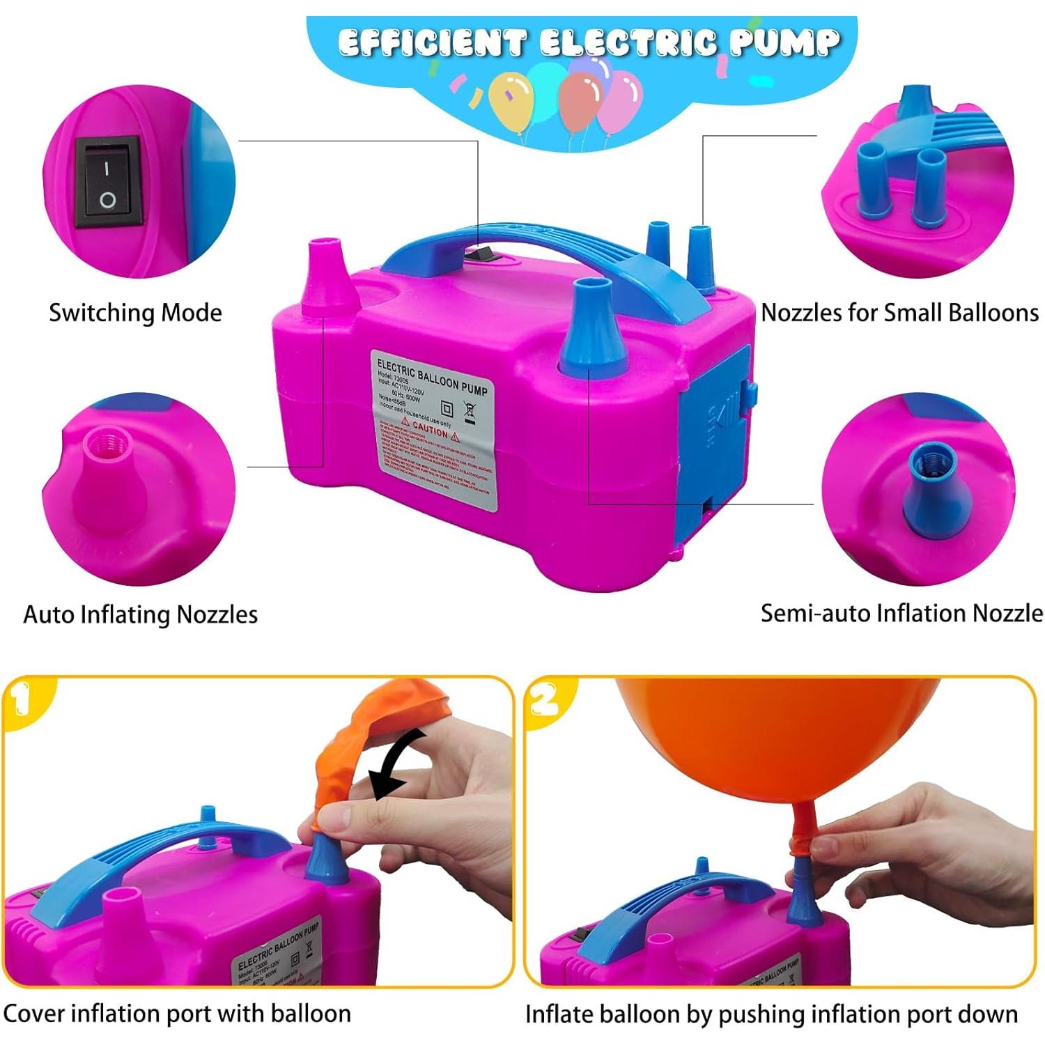 Kit de Arco de Globos CYAOOI con Bomba Eléctrica 2.5m y 1.5m