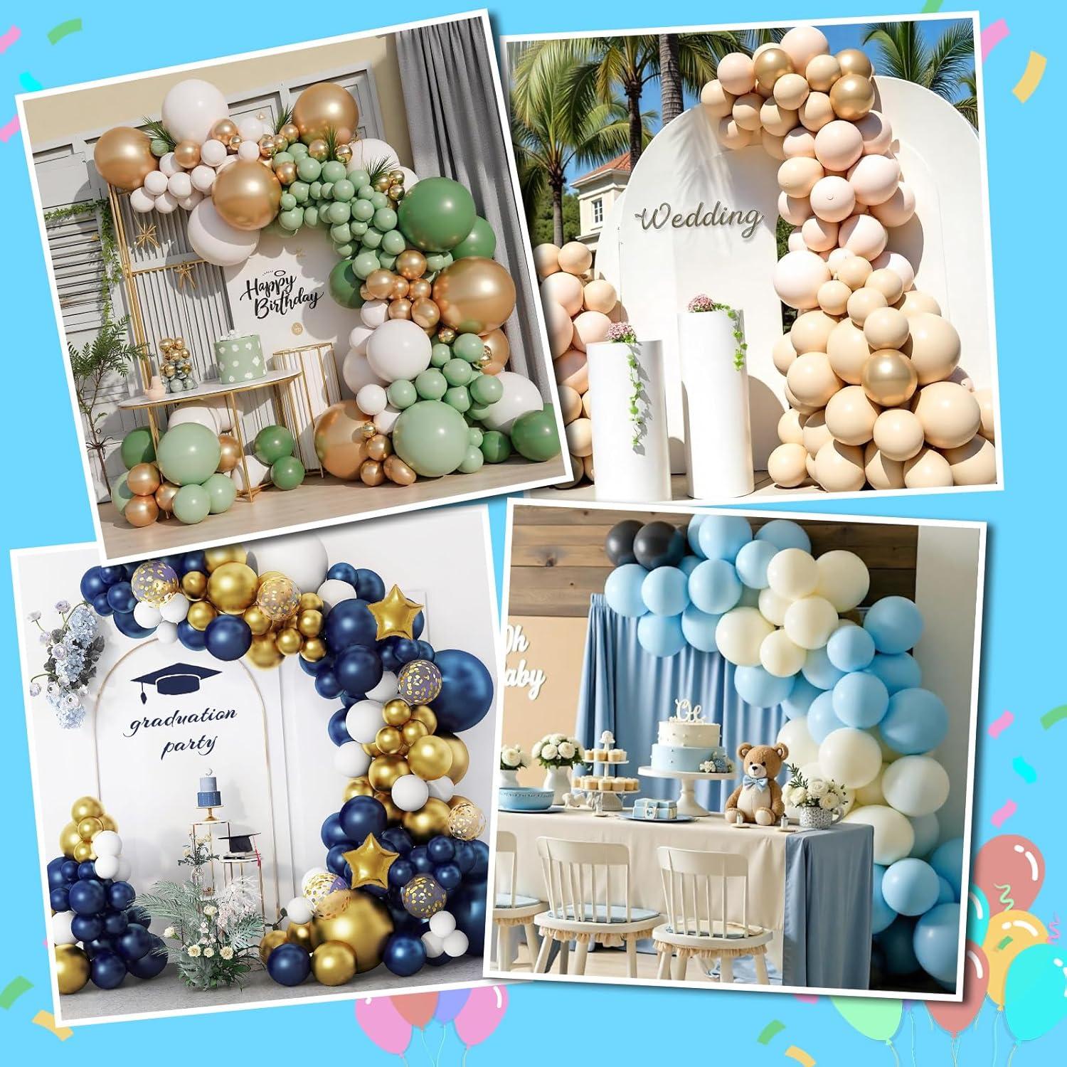 Kit de Arco de Globos CYAOOI con Bomba Eléctrica 2.5m y 1.5m