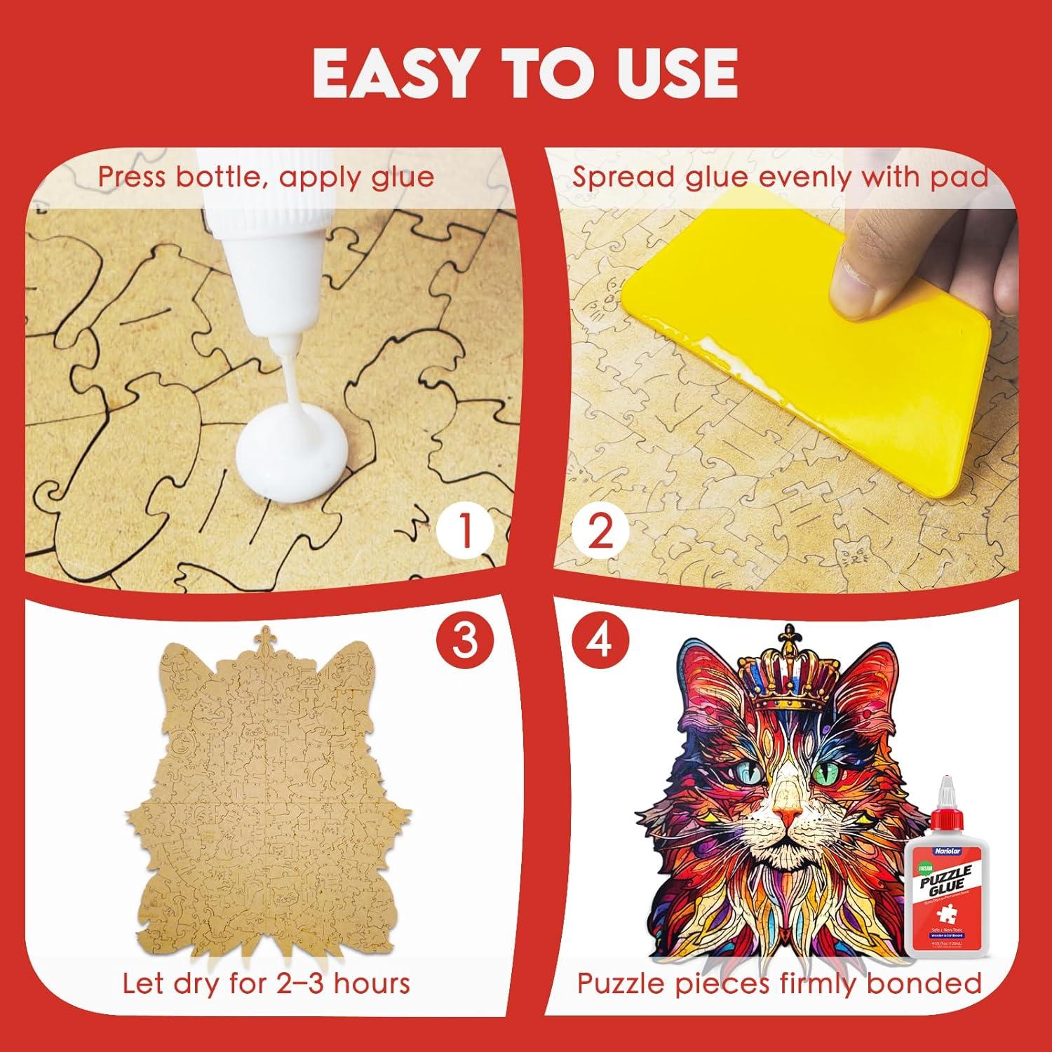 Pegamento para Rompecabezas Nariolar 120 mL - Cartón y Madera