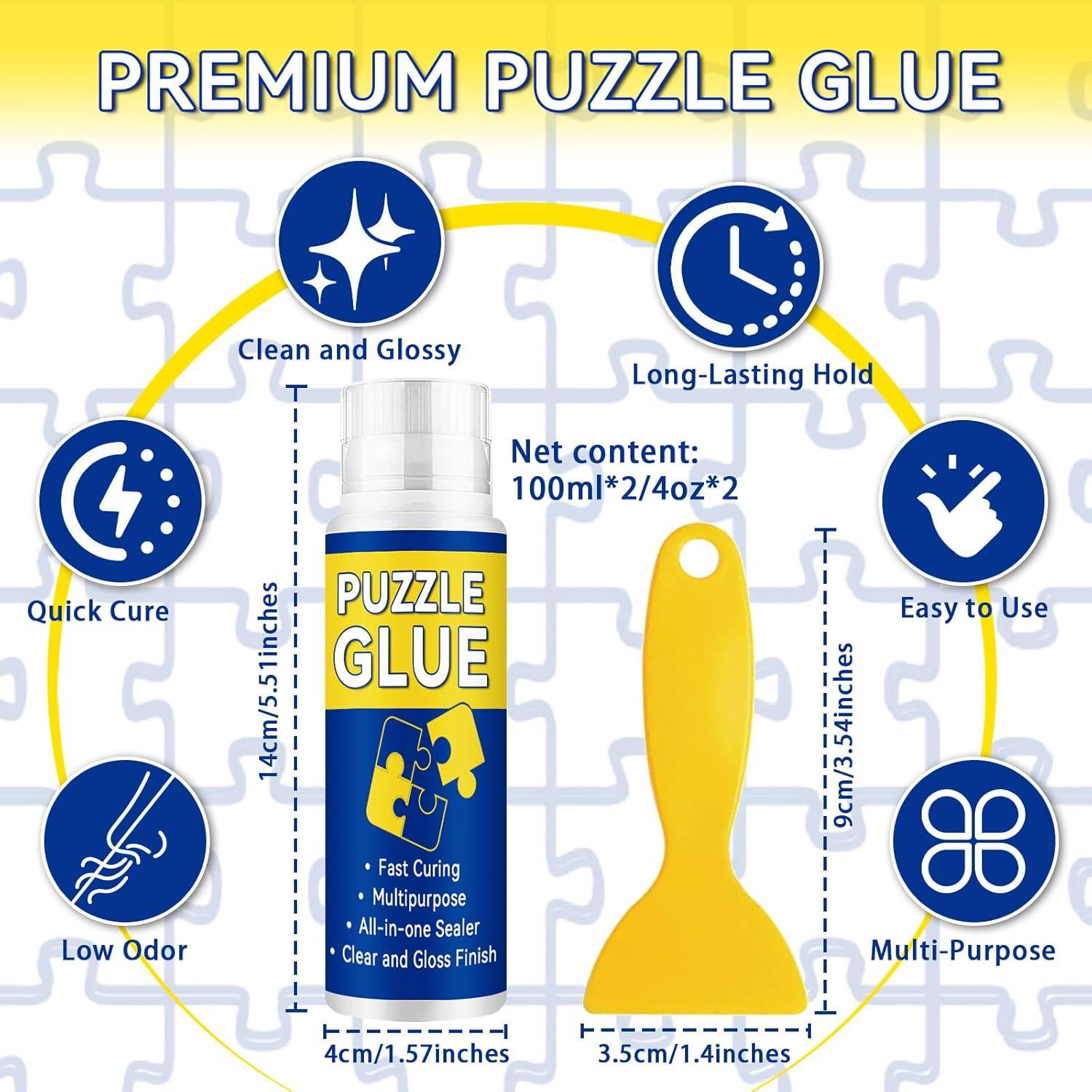 Pegamento para Rompecabezas AstraVox 120ml x2, Secado Rápido