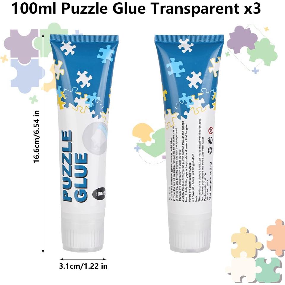 Pegamento para Rompecabezas Ainiv 3x100ml PVA Transparente