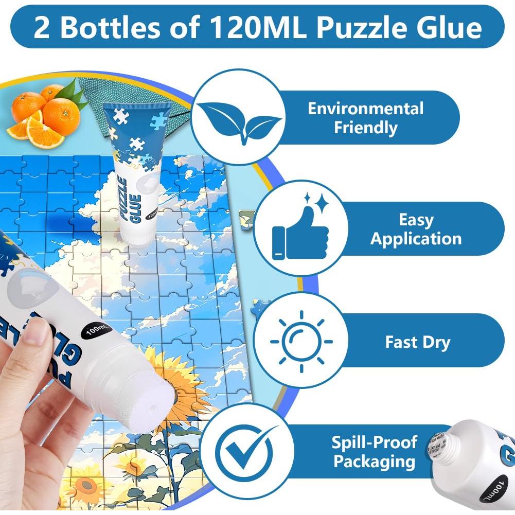 Pegamento para Rompecabezas Ainiv 3x100ml PVA Transparente