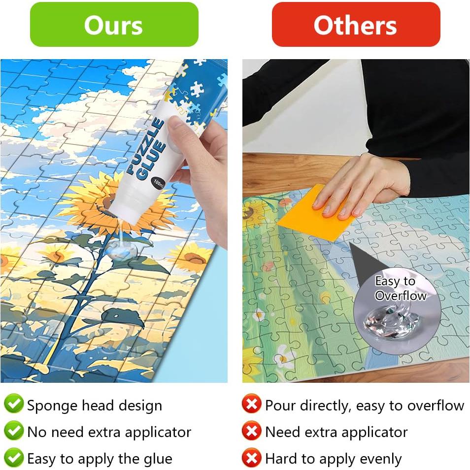 Pegamento para Rompecabezas Ainiv 3x100ml PVA Transparente