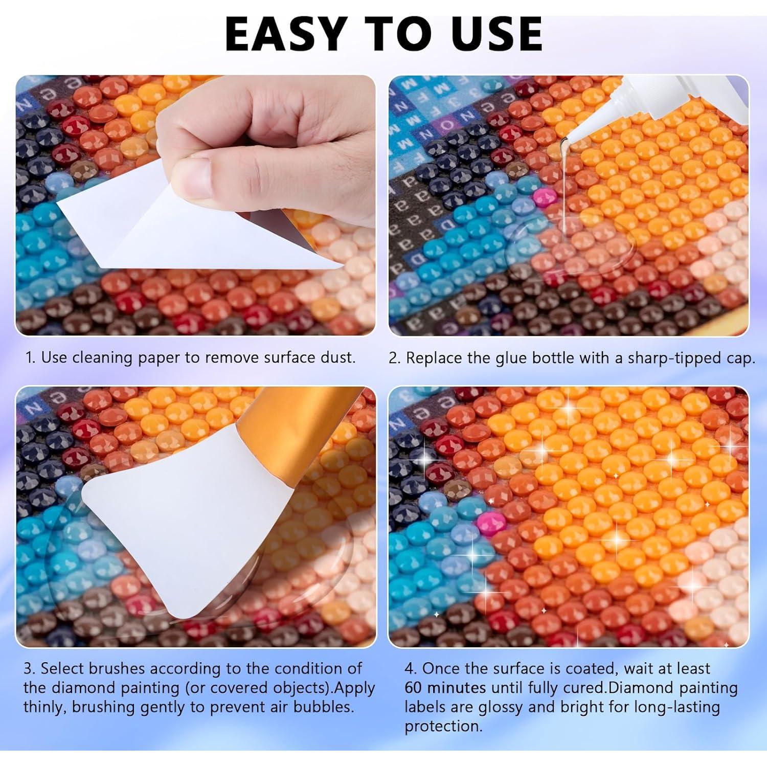 KISREL Sellador de Pintura de Diamante 240ml 5D Adhesivo