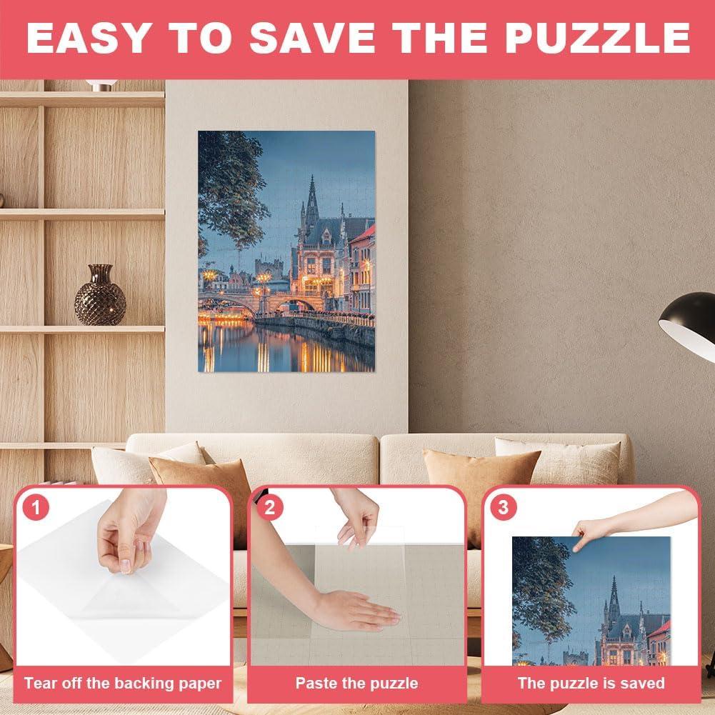 Hojas de Pegamento para Rompecabezas Ainiv 32PCS Transparentes