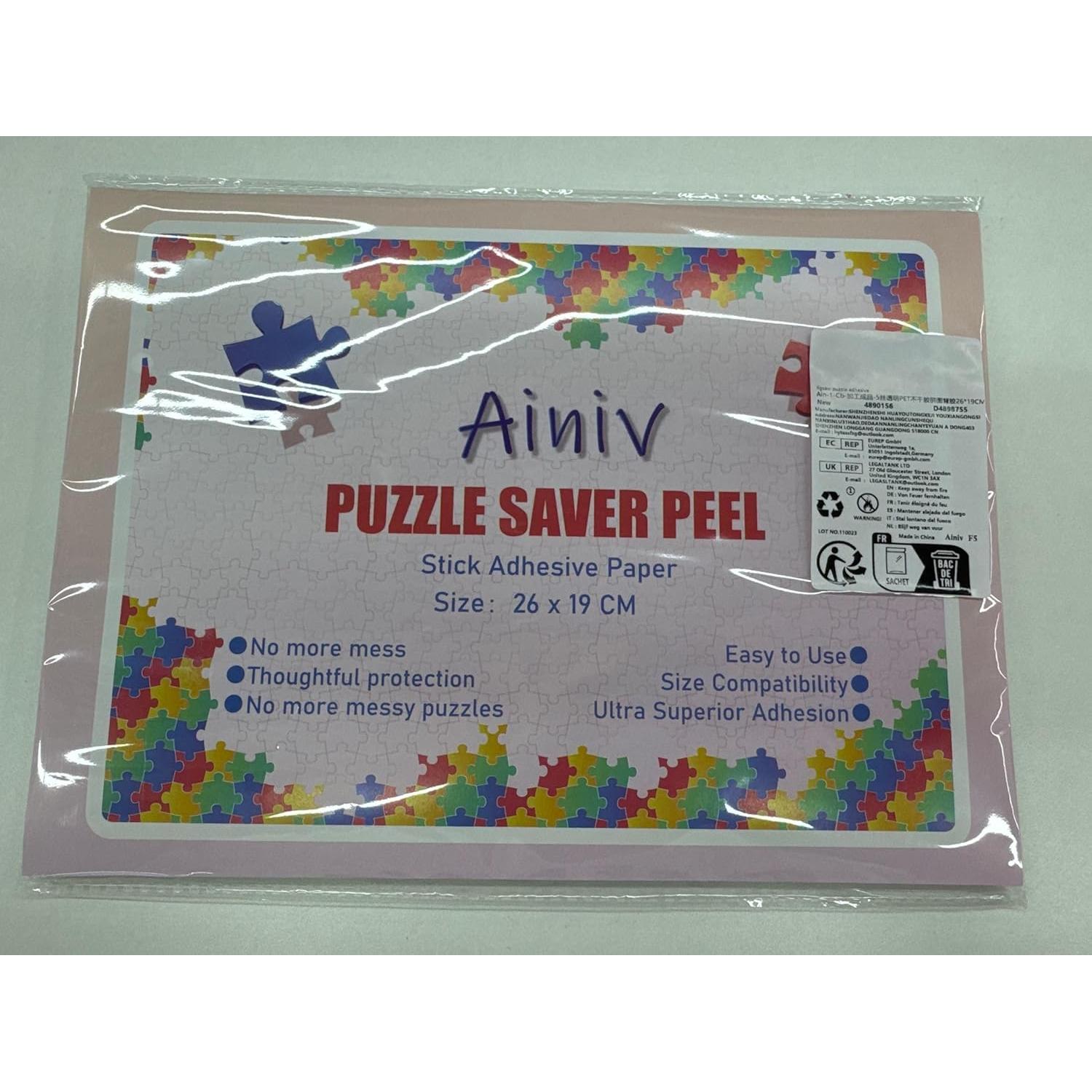 Hojas de Pegamento para Rompecabezas Ainiv 32PCS Transparentes