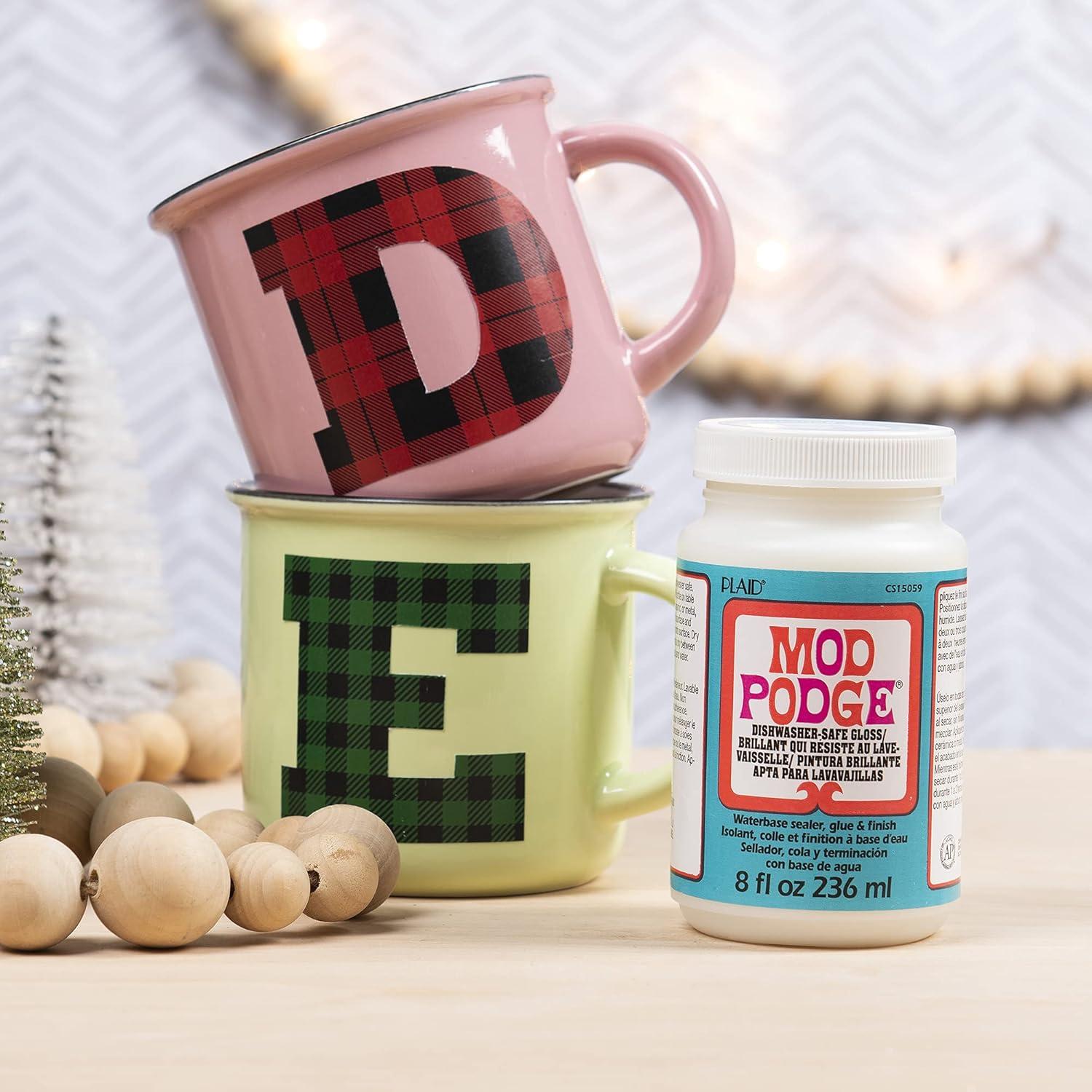 Mod Podge 8 Oz a Prueba de Lavavajillas Brillante - Sellador y Pegamento