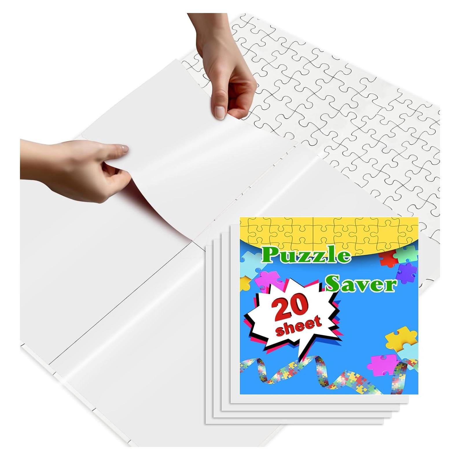 Conservadora de Rompecabezas SietDESEO 20 Hojas Adhesivas 25x25cm