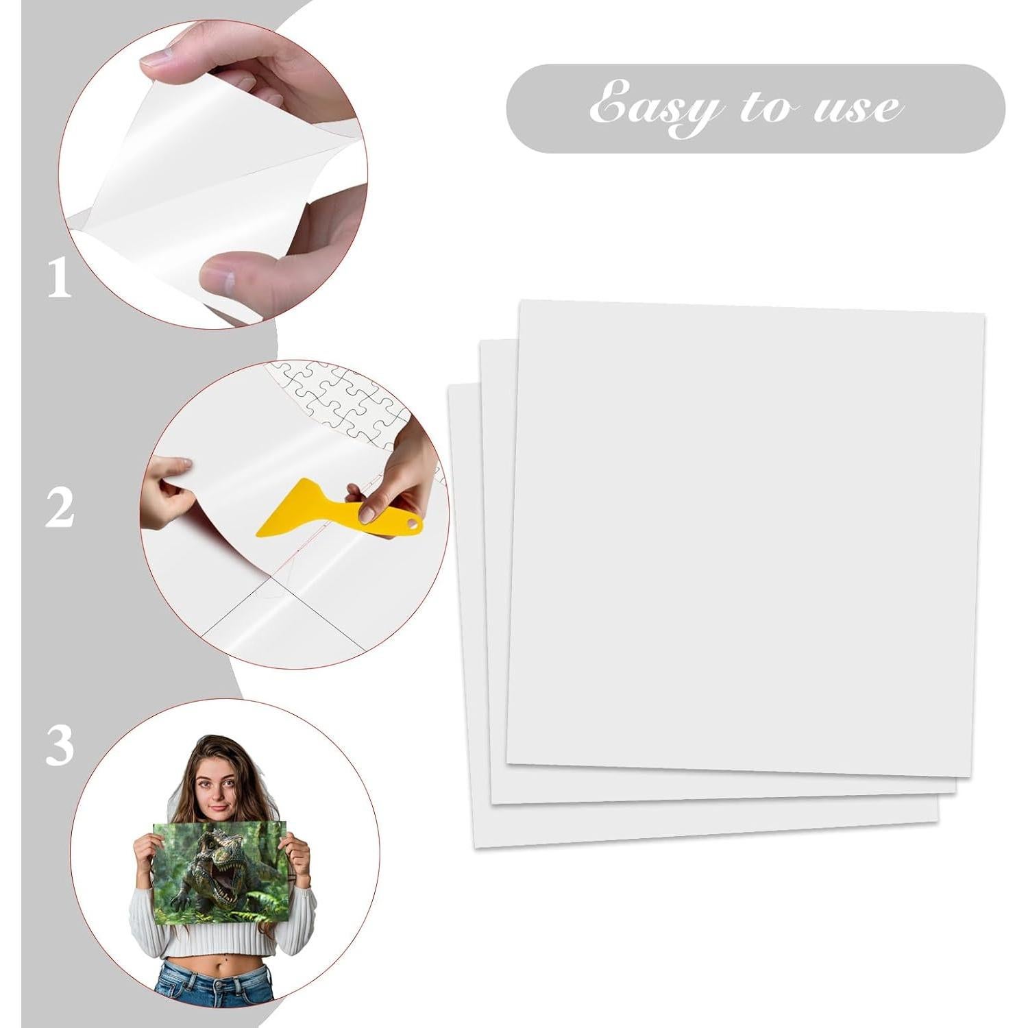 Conservadora de Rompecabezas SietDESEO 20 Hojas Adhesivas 25x25cm