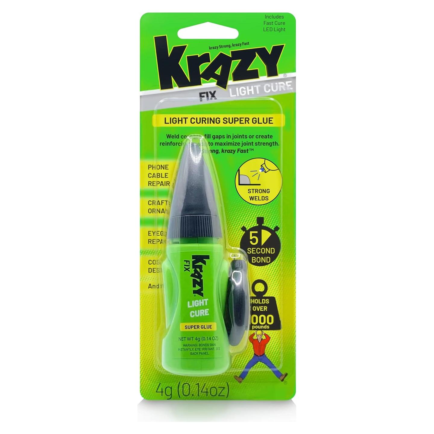 Krazy Fix Pegamento Curativo con Luz LED 4g - Secado Rápido