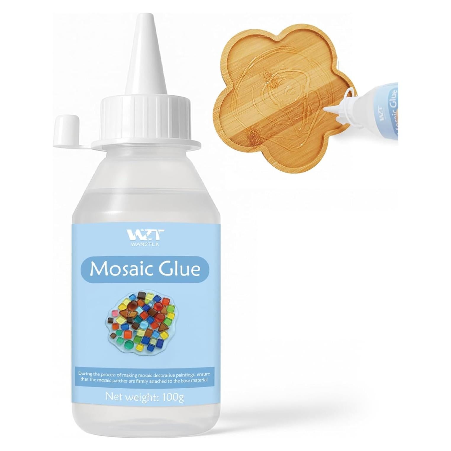 Pegamento para Mosaico WAN2TLK 100ml Transparente No Tóxico