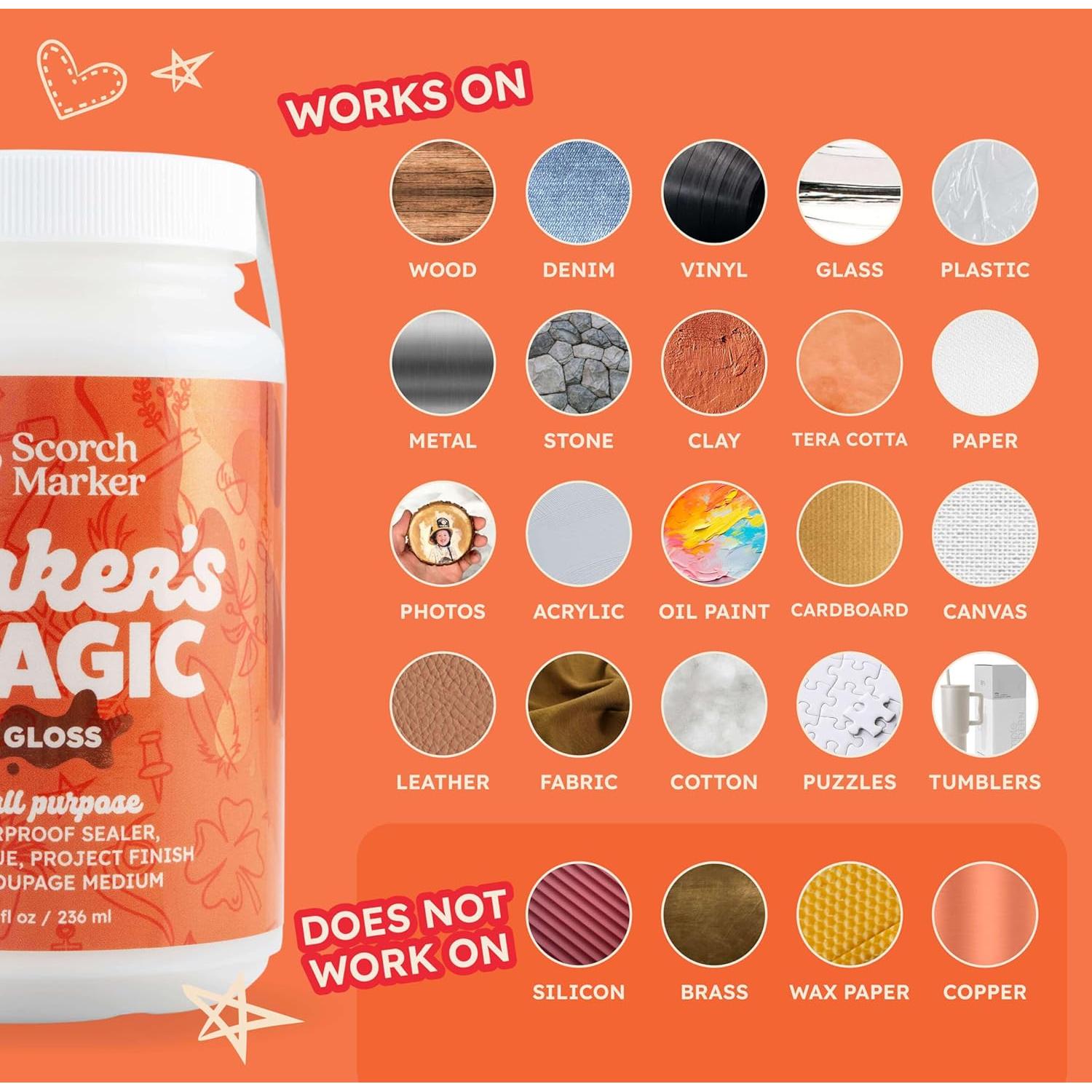 Sellador Brillante Scorch Marker 226.8 ml - Pegamento Multiusos