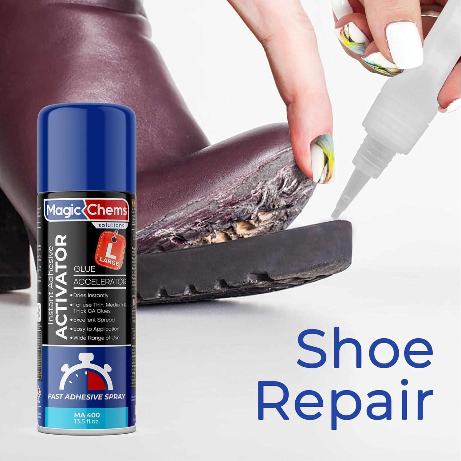 Pegamento CA con Activador Magic Chems 2 Paquetes 48.2 g + 400 ml