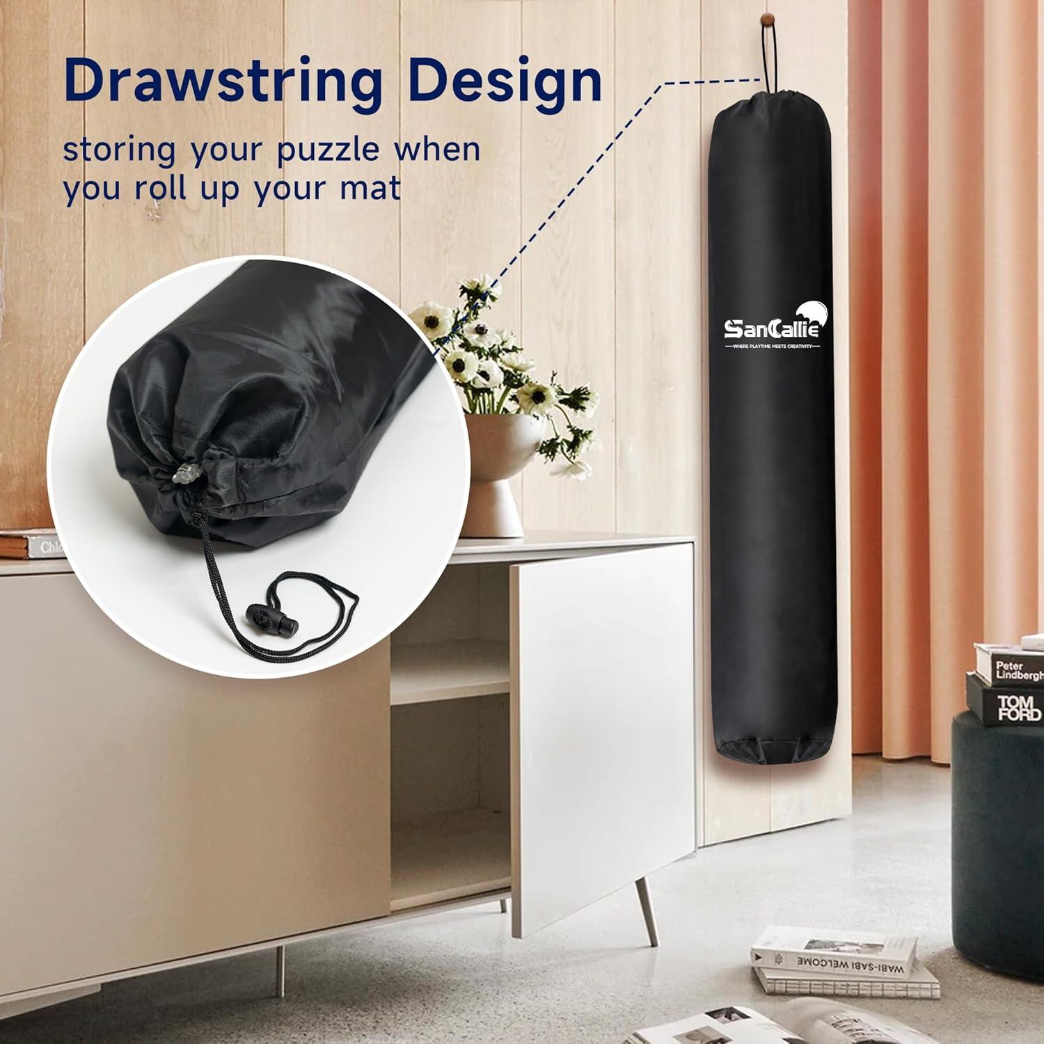 Mat de Rompecabezas Sancallie 130x86 cm con 15 Etiquetas y 6 Bandejas