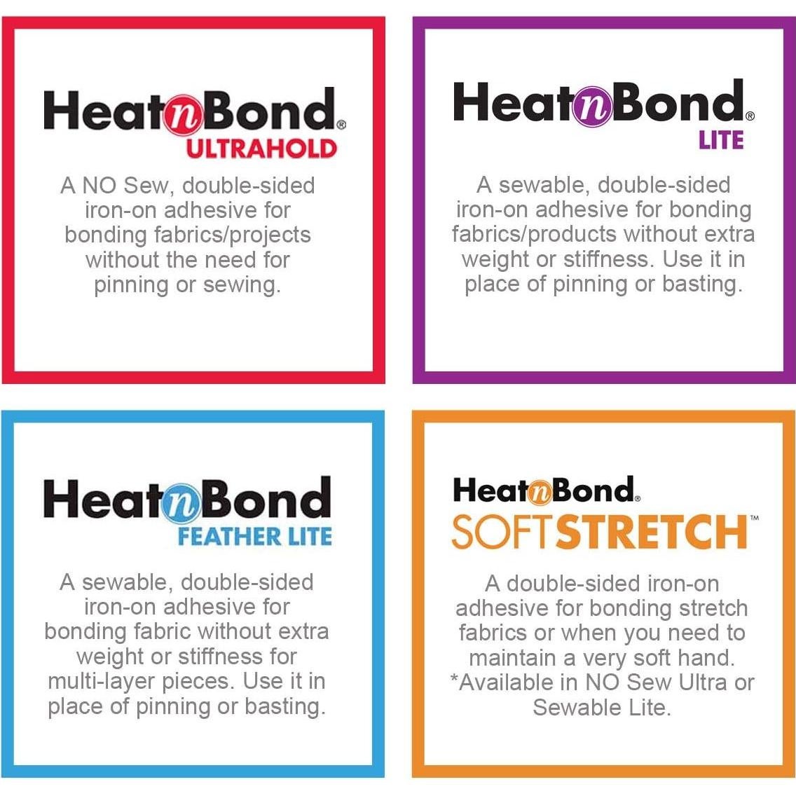 Adhesivo Termoadhesivo HeatnBond UltraHold 4.57m Blanco