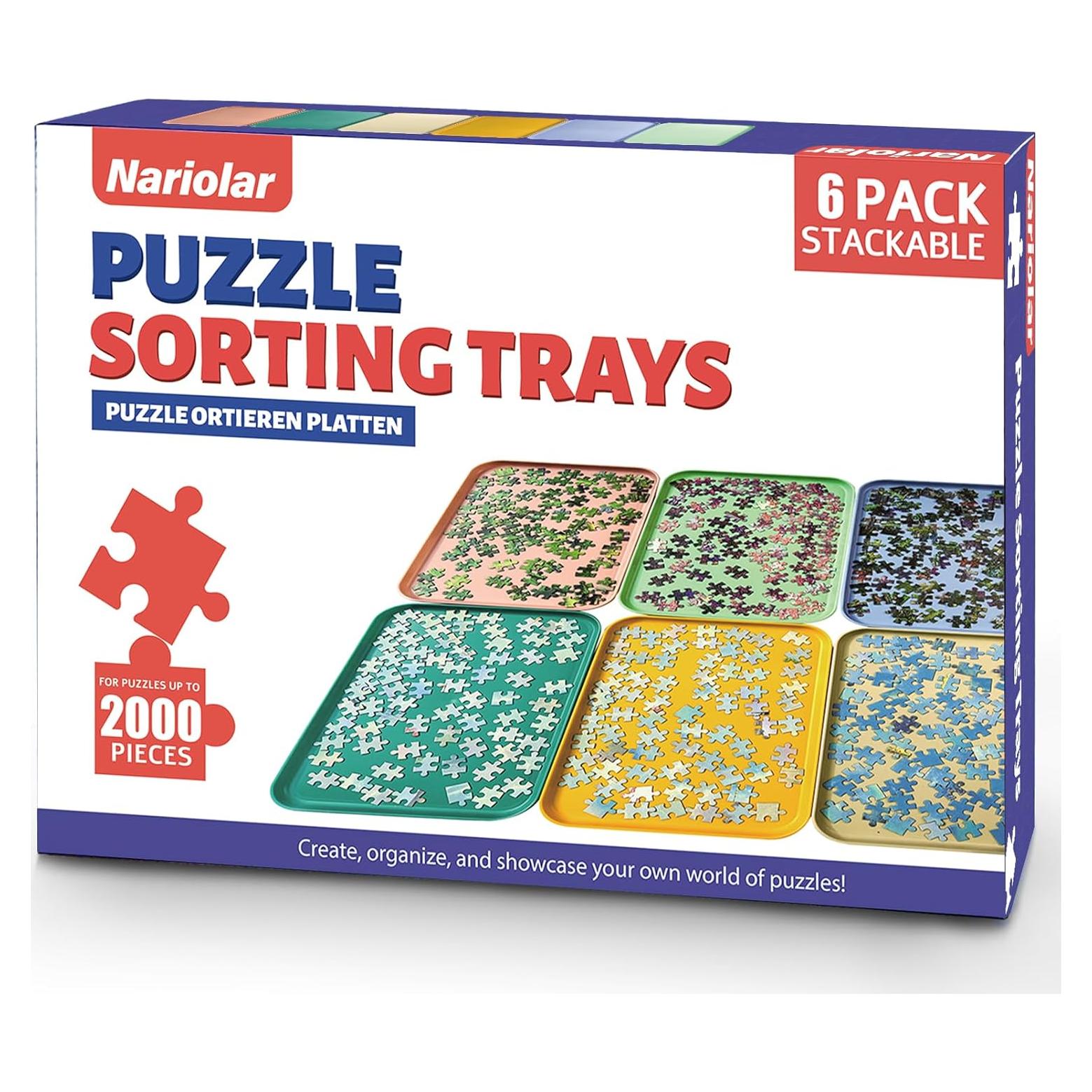 Bandejas de Clasificación de Rompecabezas Nariolar - 6 Piezas, 22x30.5 cm