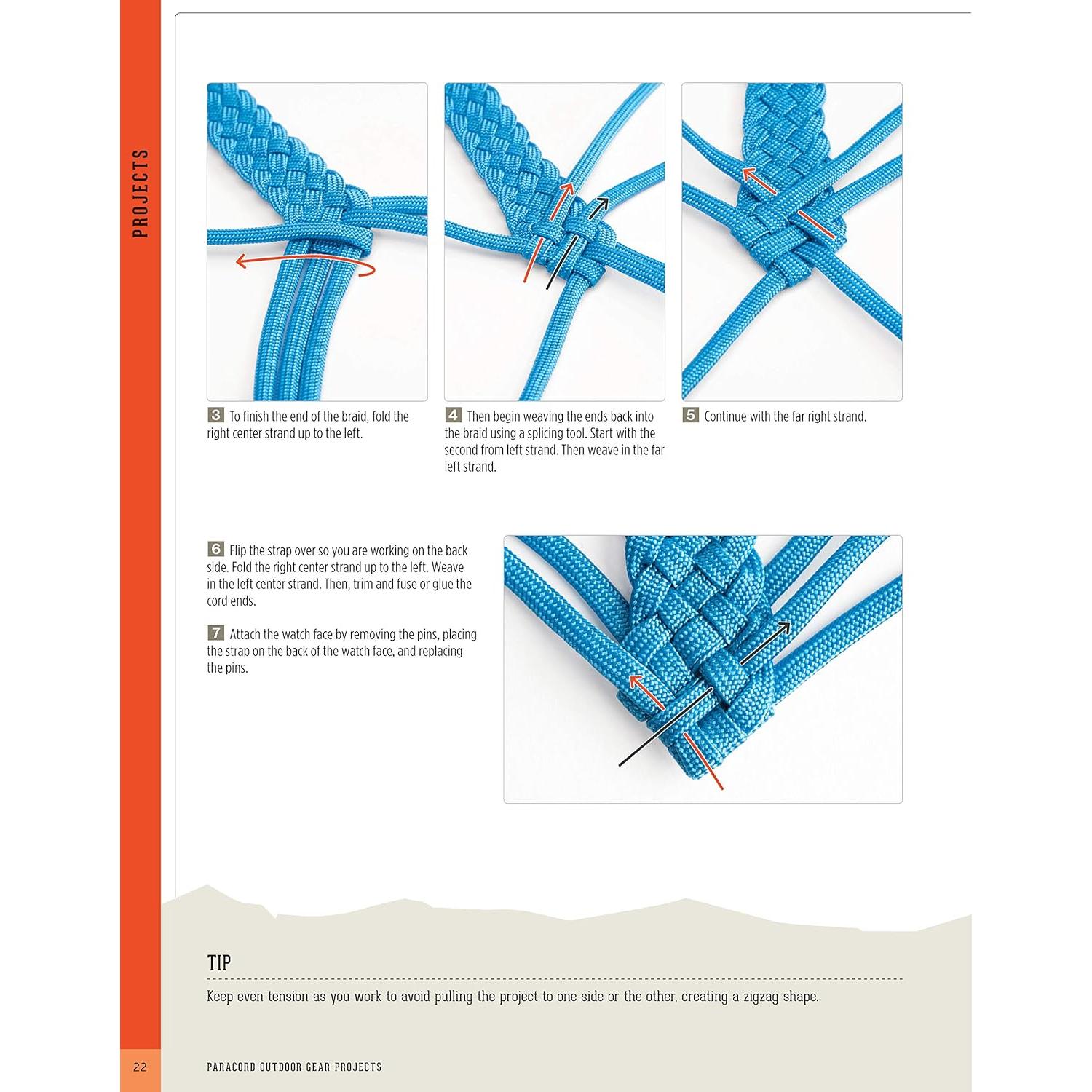 Paracord Outdoor Gear Projects: Simple Instructions for Survival Bracelets and Other DIY Projects (Fox Chapel Publishing) 12 Easy Lanyards, Keychains, and More using Parachute Cord for Ropecrafting