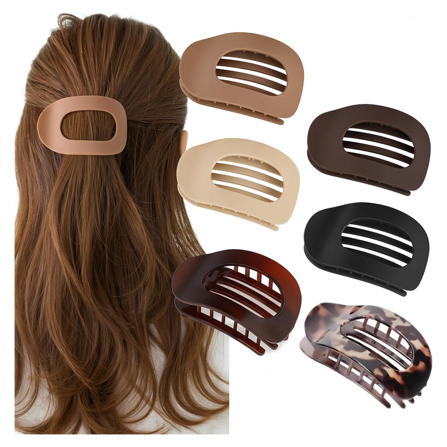 Pinzas para el cabello Duckbill Genérico - 6 piezas elegantes