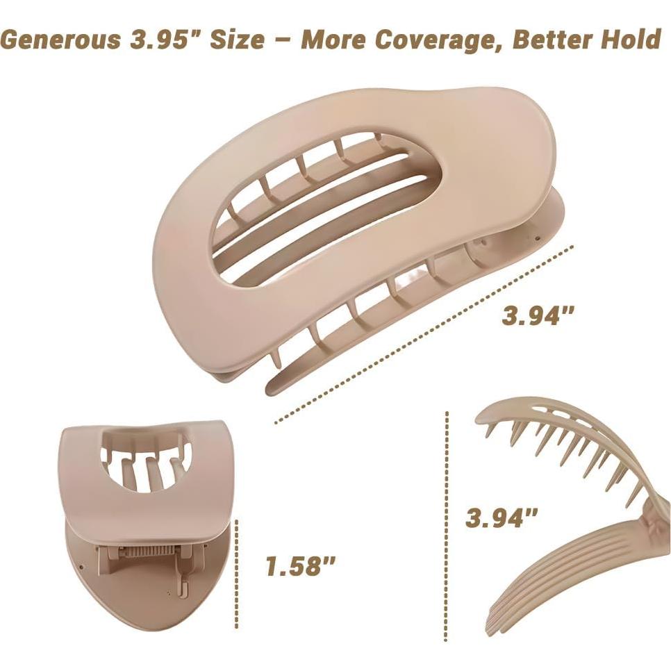 Pinzas para el cabello Duckbill Genérico - 6 piezas elegantes