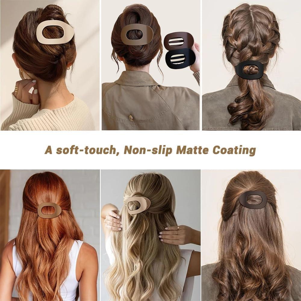 Pinzas para el cabello Duckbill Genérico - 6 piezas elegantes