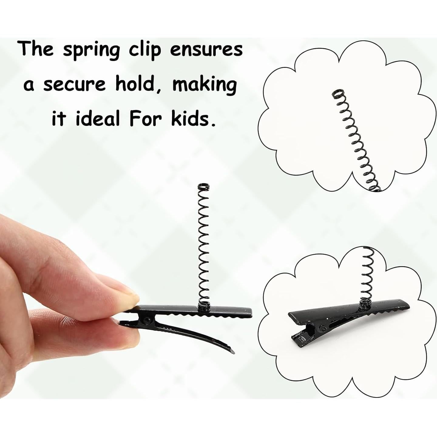 Pinzas para Cabello de Pico de Pato Metal 60 Pcs Negro ISTOOLCO