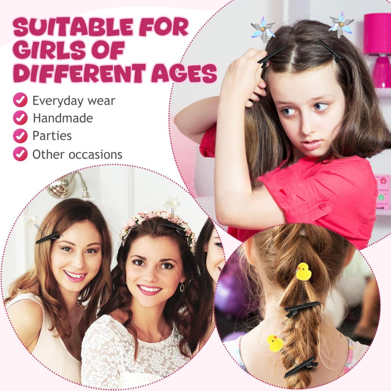 Clips de Pelo de Metal en Forma de Pato DECHOUS 100Pcs